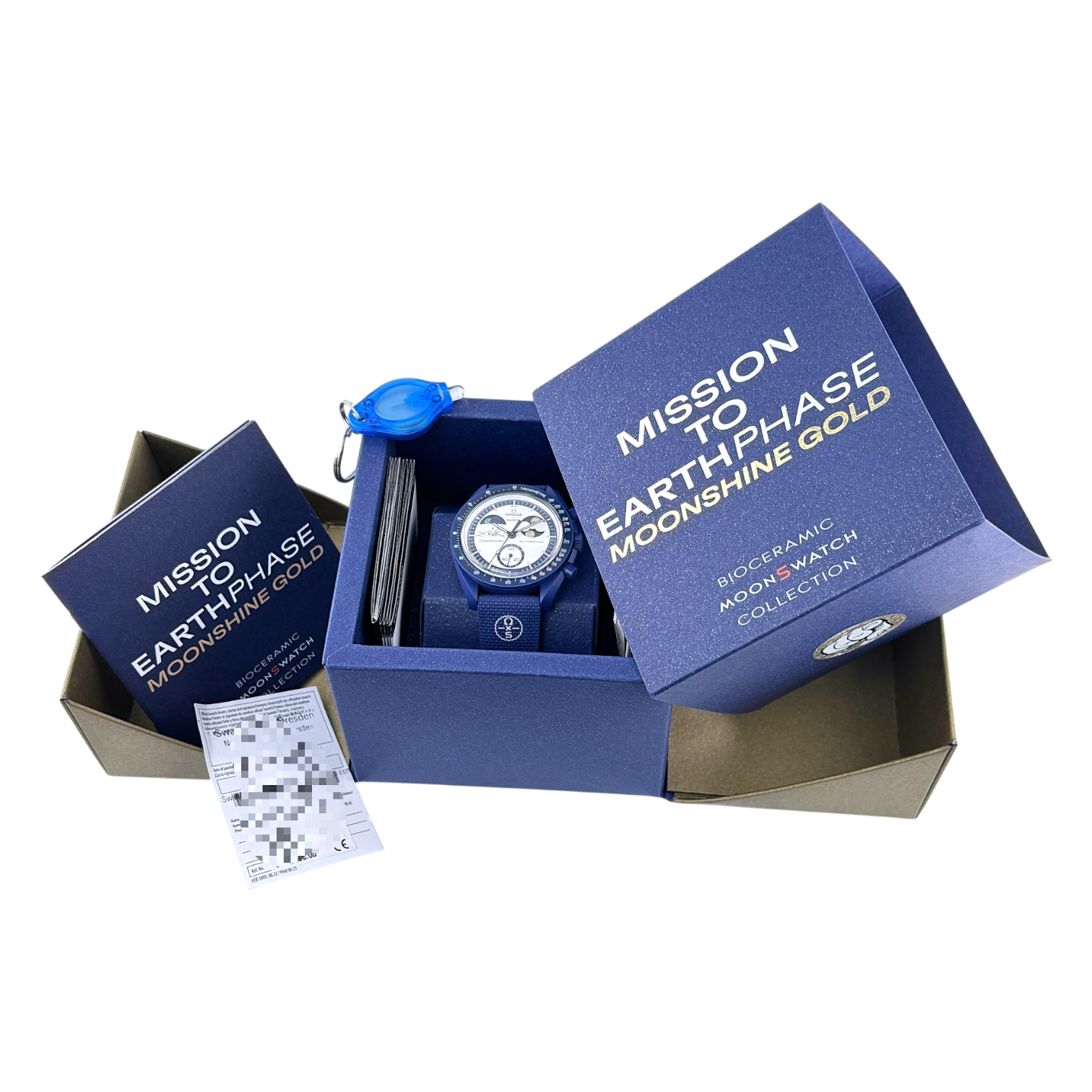 OMEGA X Swatch MoonSwatch Mission to Earthphase Moonshine Gold 'Snoopy' Ref. SO33N703L