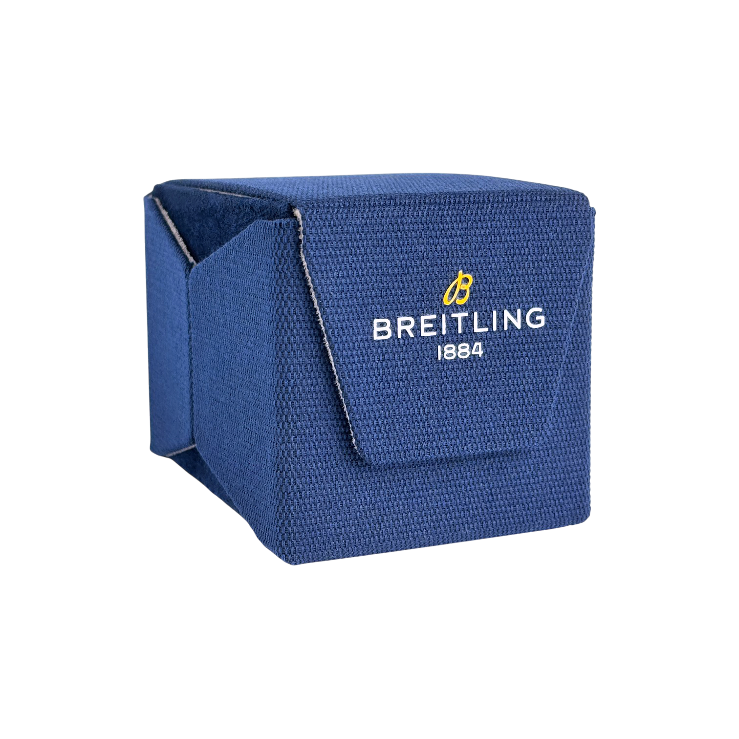 Breitling Box Uhrenbox Karton Reisebox Blau, Beige