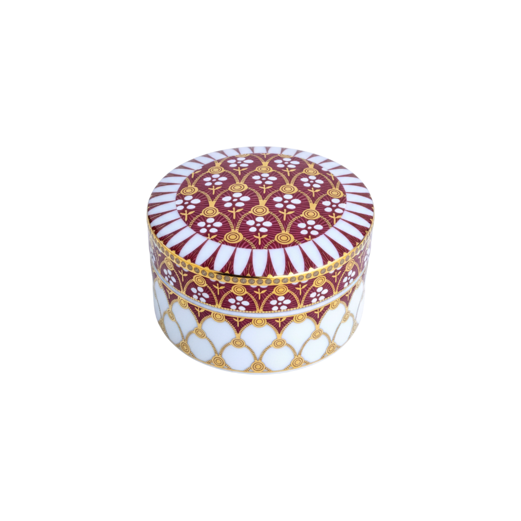 Patek Philippe Porzellanschale Porzellan Schale Schälchen Weinrot