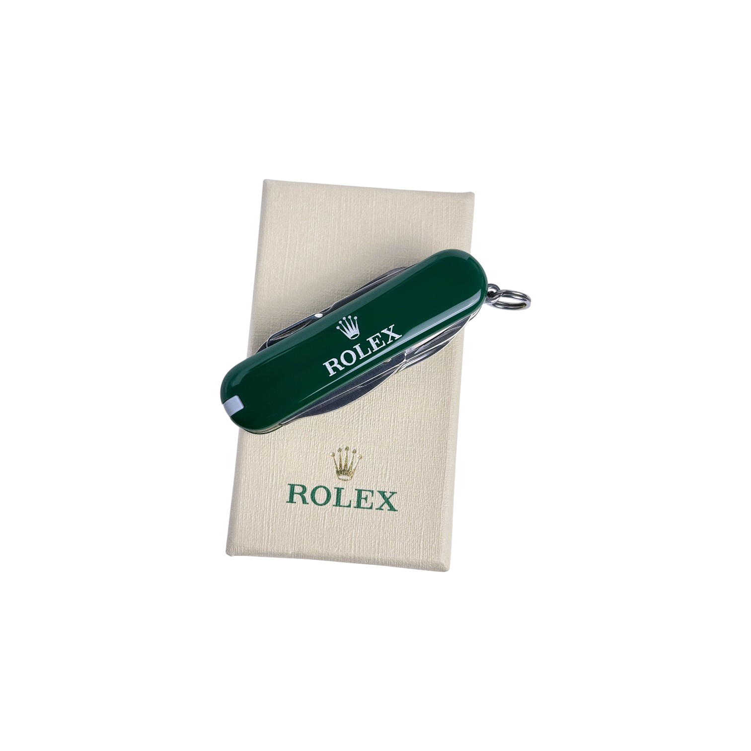 Rolex Taschenmesser Messer Grün Edelstahl pocket knife green