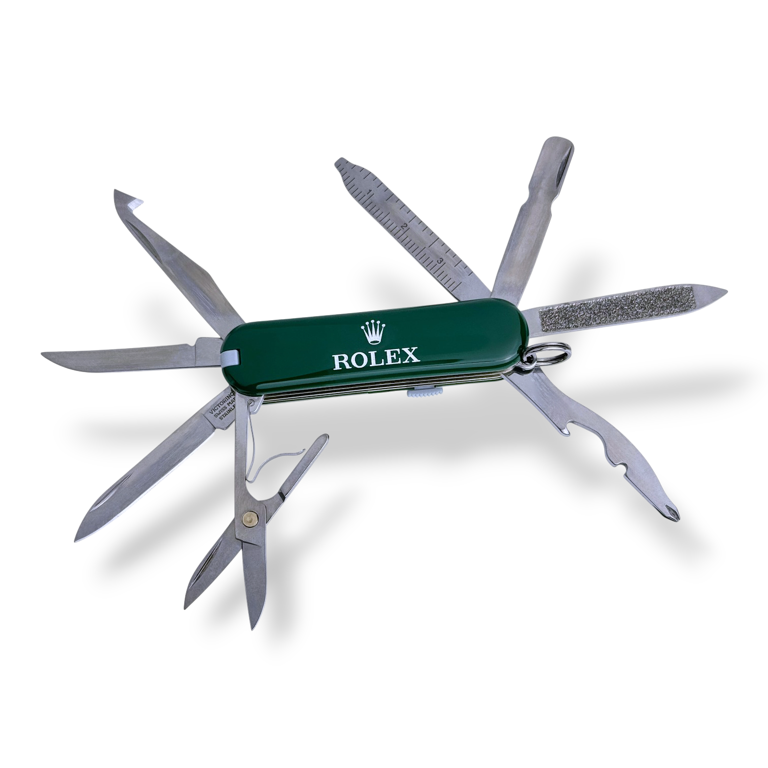 Rolex Taschenmesser Messer Grün Edelstahl pocket knife green