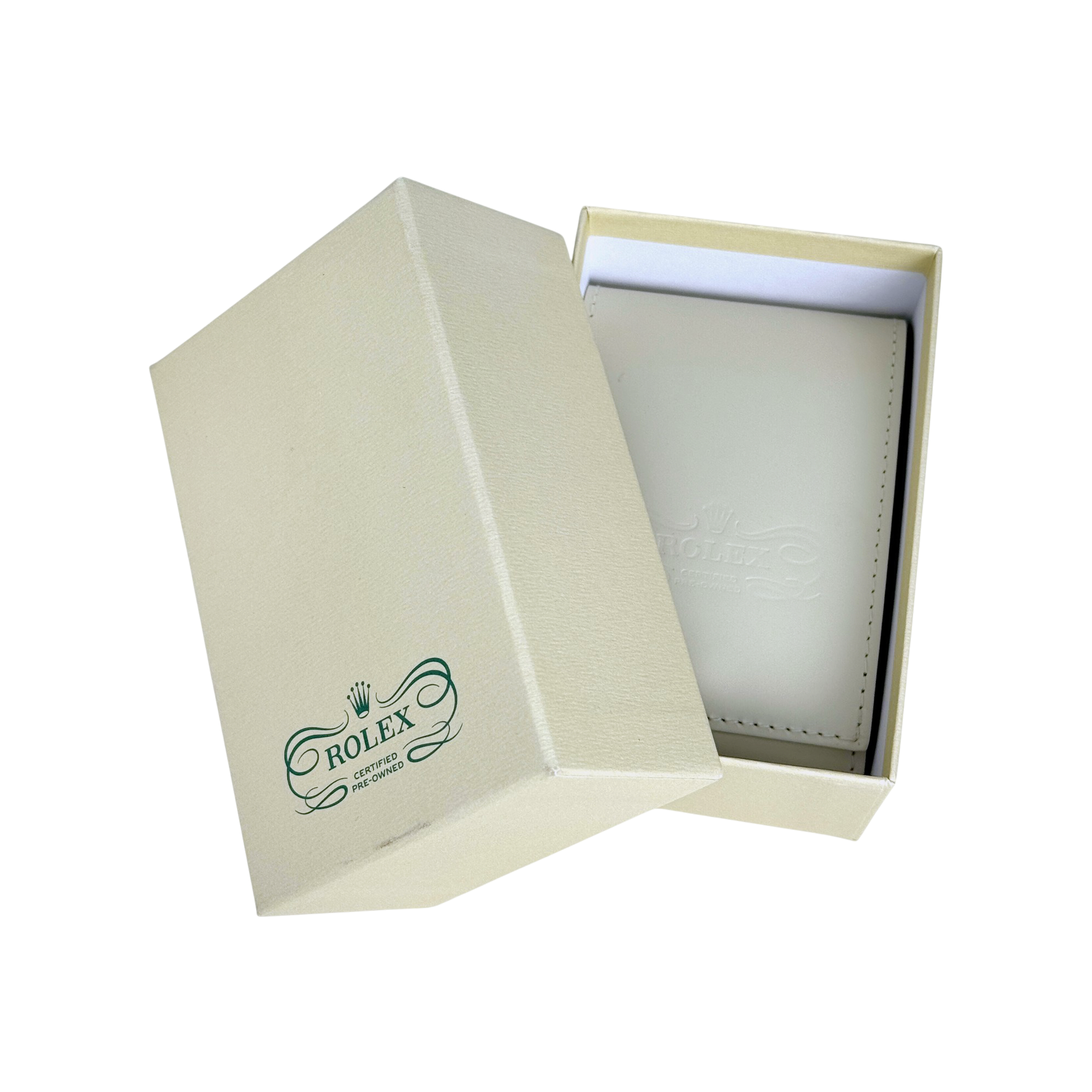 Rolex Certified pre-owned Uhrenetui Reiseetui Reisebox Etui Beige mit Umkarton