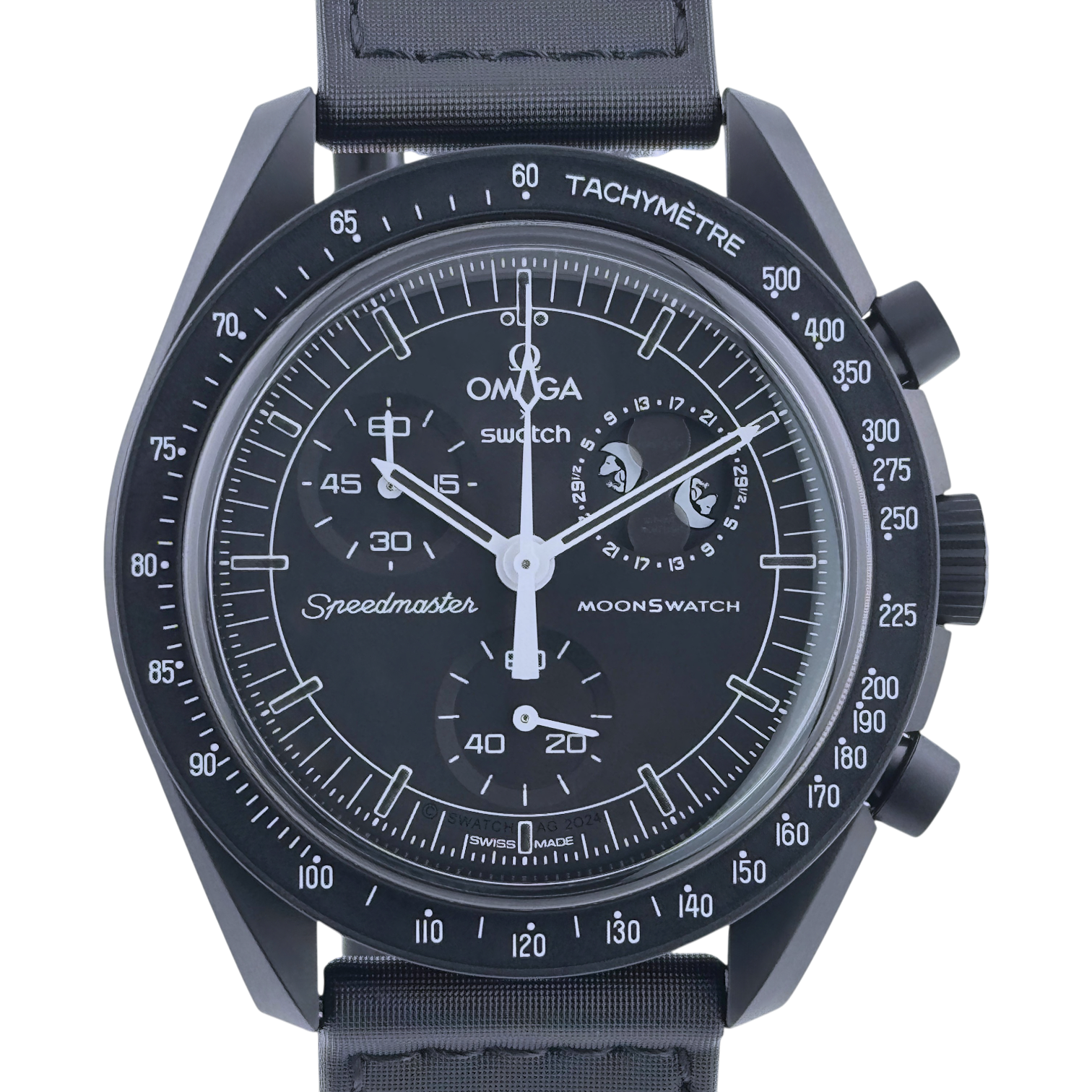 OMEGA X Swatch MoonSwatch Mission to the Moonphase New Moon 'Snoopy' Ref. SO33B700