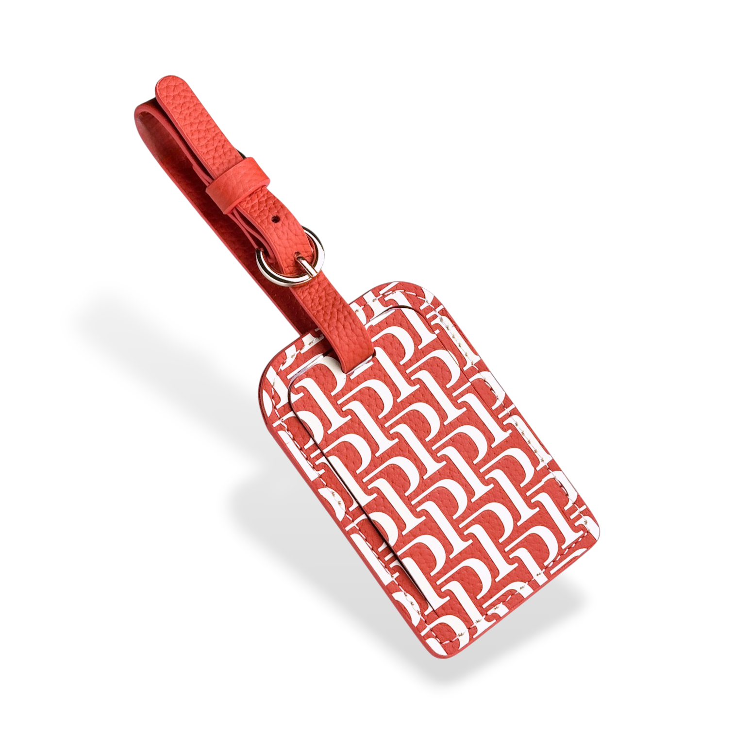 Piaget Kofferanhänger Adressanhänger Namensschild für Koffer Orange