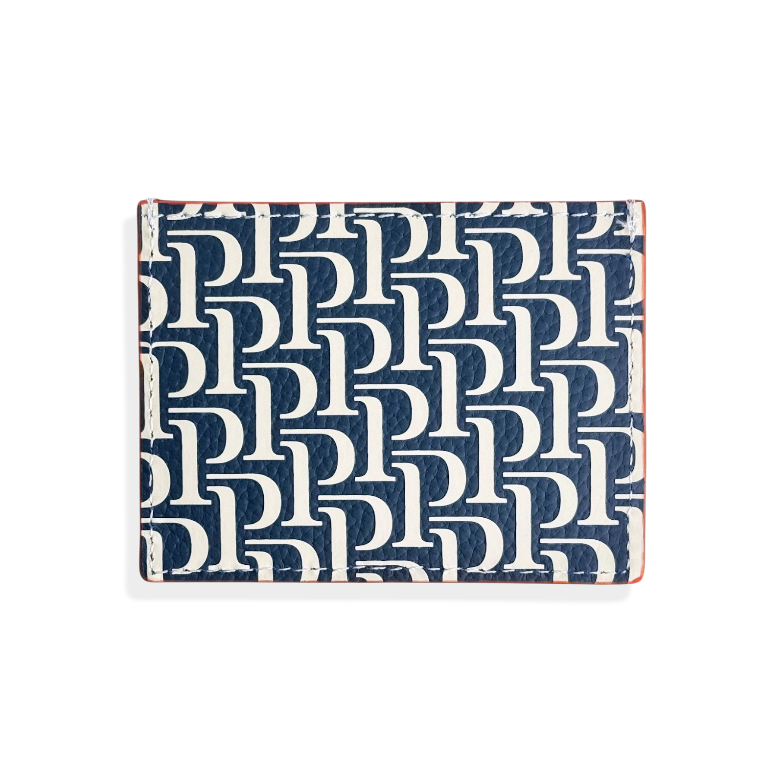 Piaget Leder Kartenetui/Portemonnaie Kartenhalter Blau, Weiß, Orange