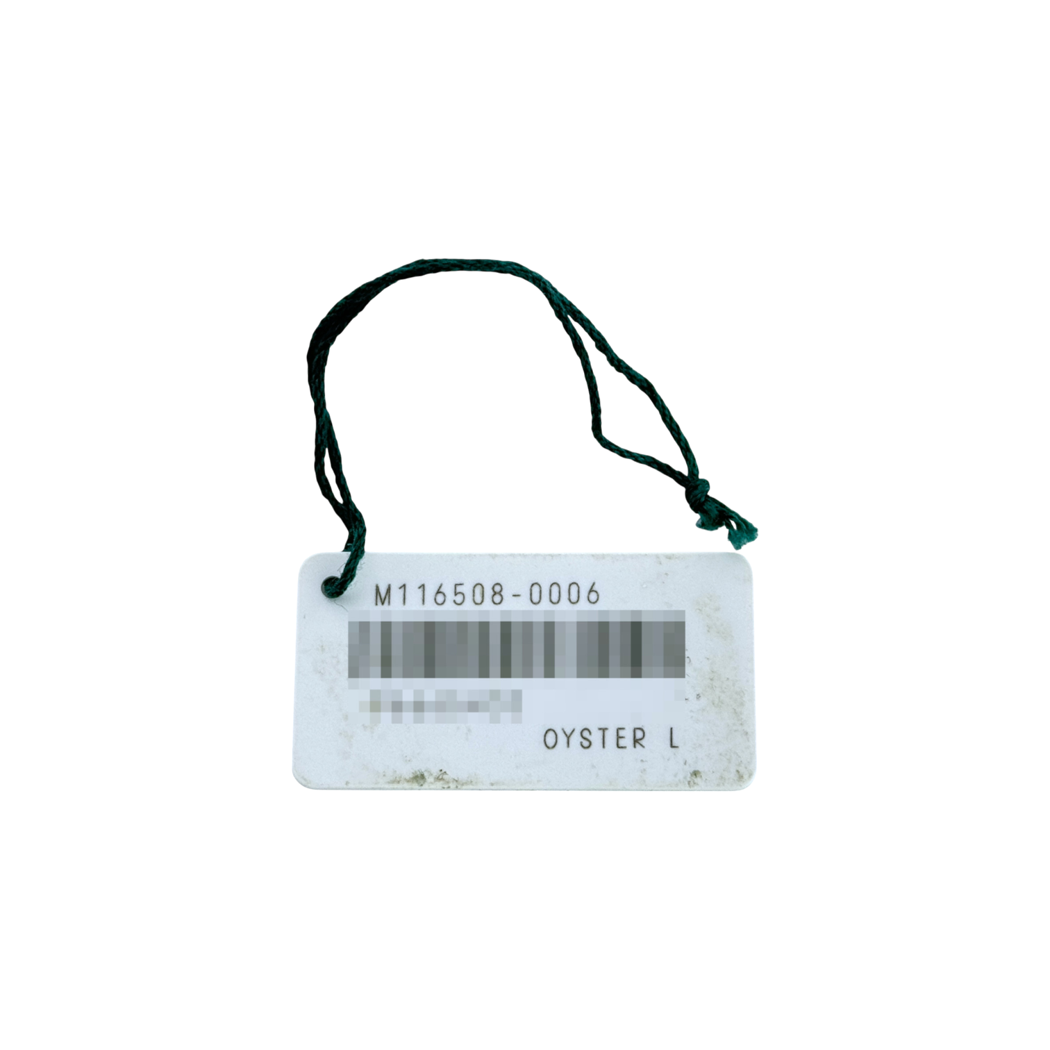 Rolex Daytona Oyster L Ref. M116508-0006 weißes white Hang Tag Anhänger Schild