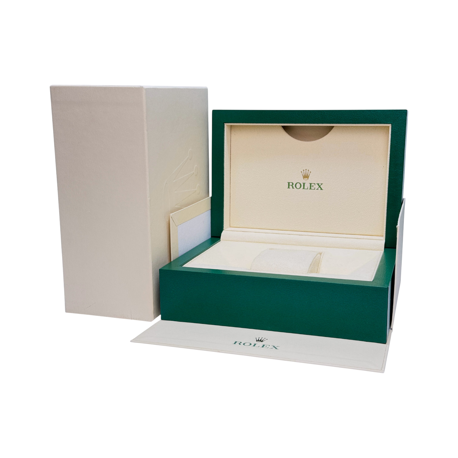 Rolex Oyster M Uhrenbox Box Umkarton Grün Beige watch box green Ref. 39139.71