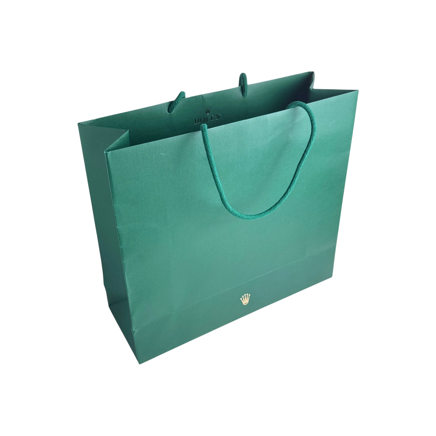 Rolex Papier Verkaufstasche Tasche Tüte Grün groß