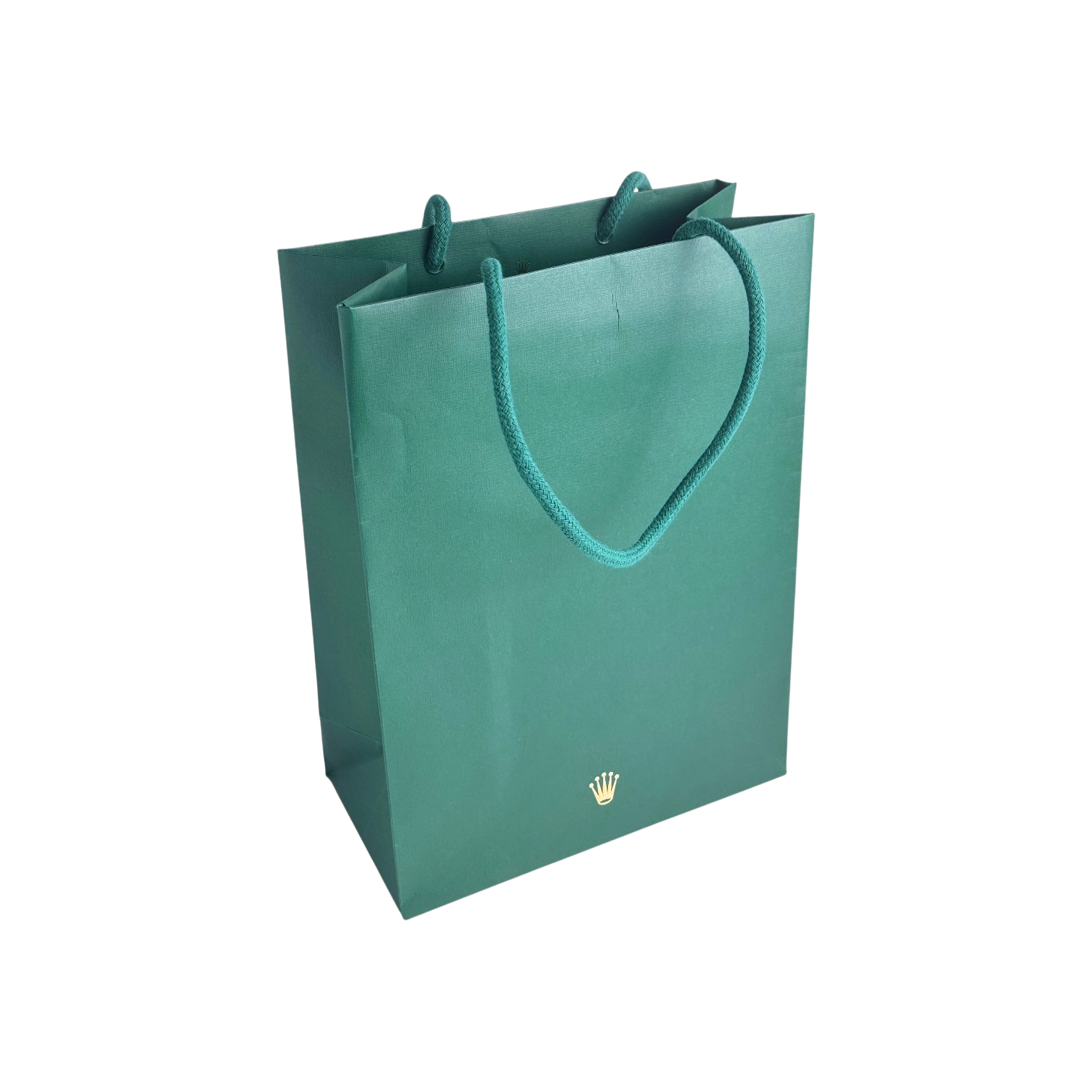 Rolex Papier Verkaufstasche Tasche Tüte Grün mittelgroß