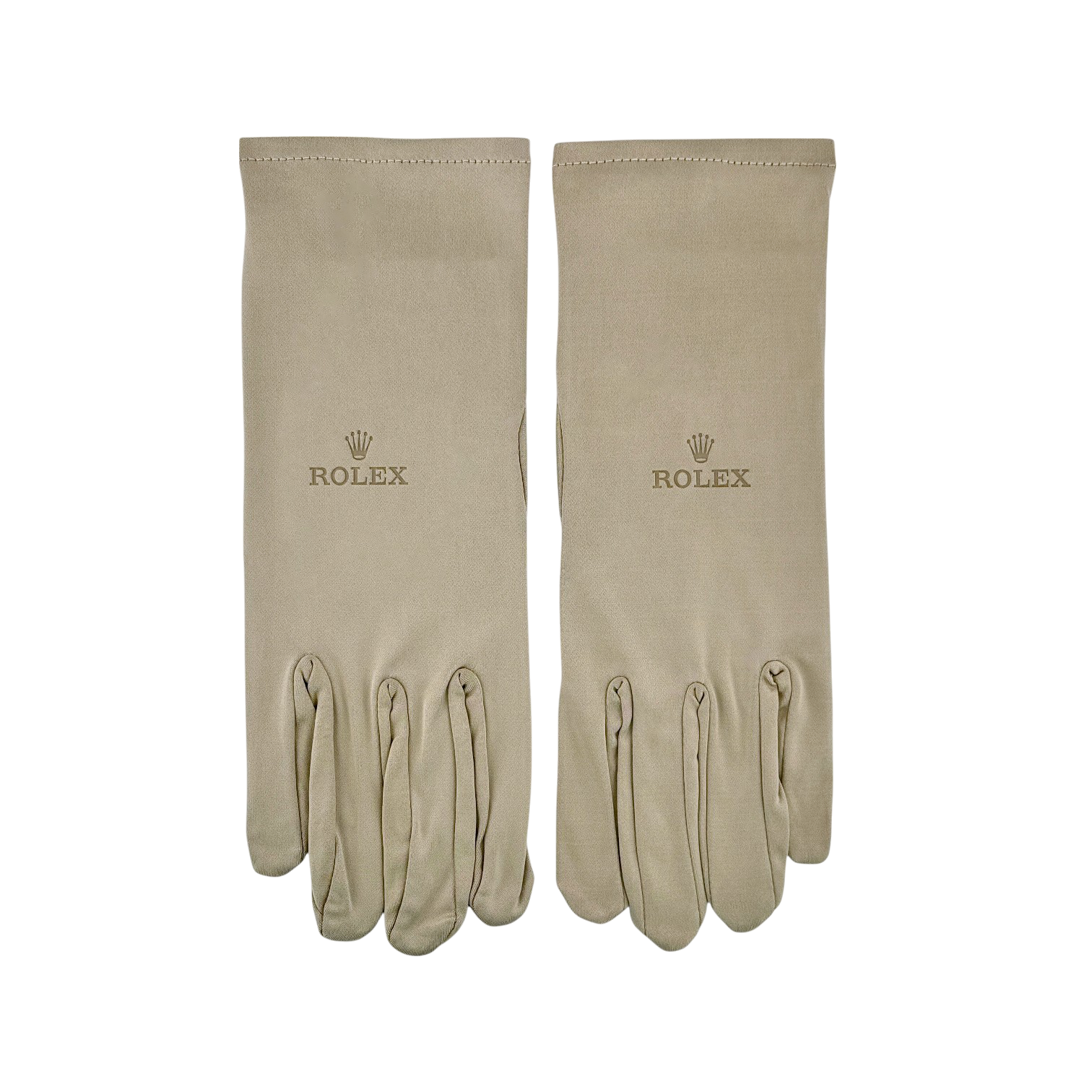 handschuhe cremefarben Rolex Juwelierhandschuhe Beige 50 % Polyester, 50 % Nylon