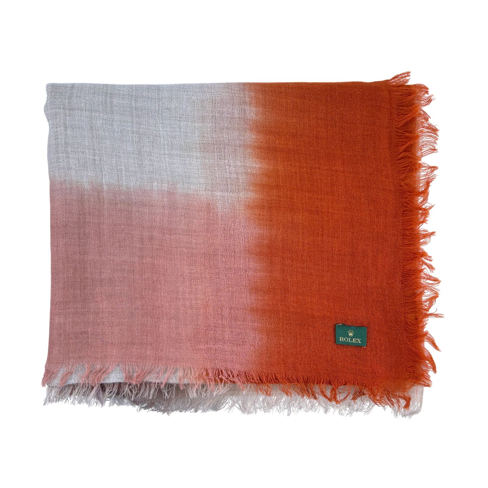 Rolex Schal Tuch Halstuch Orange 100 % Wolle Unisex scarf orange 100 % wool