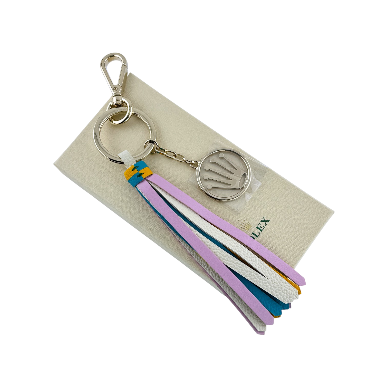 Rolex Schlüsselanhänger Edelstahl Anhänger in Gold keyring keychain key holder