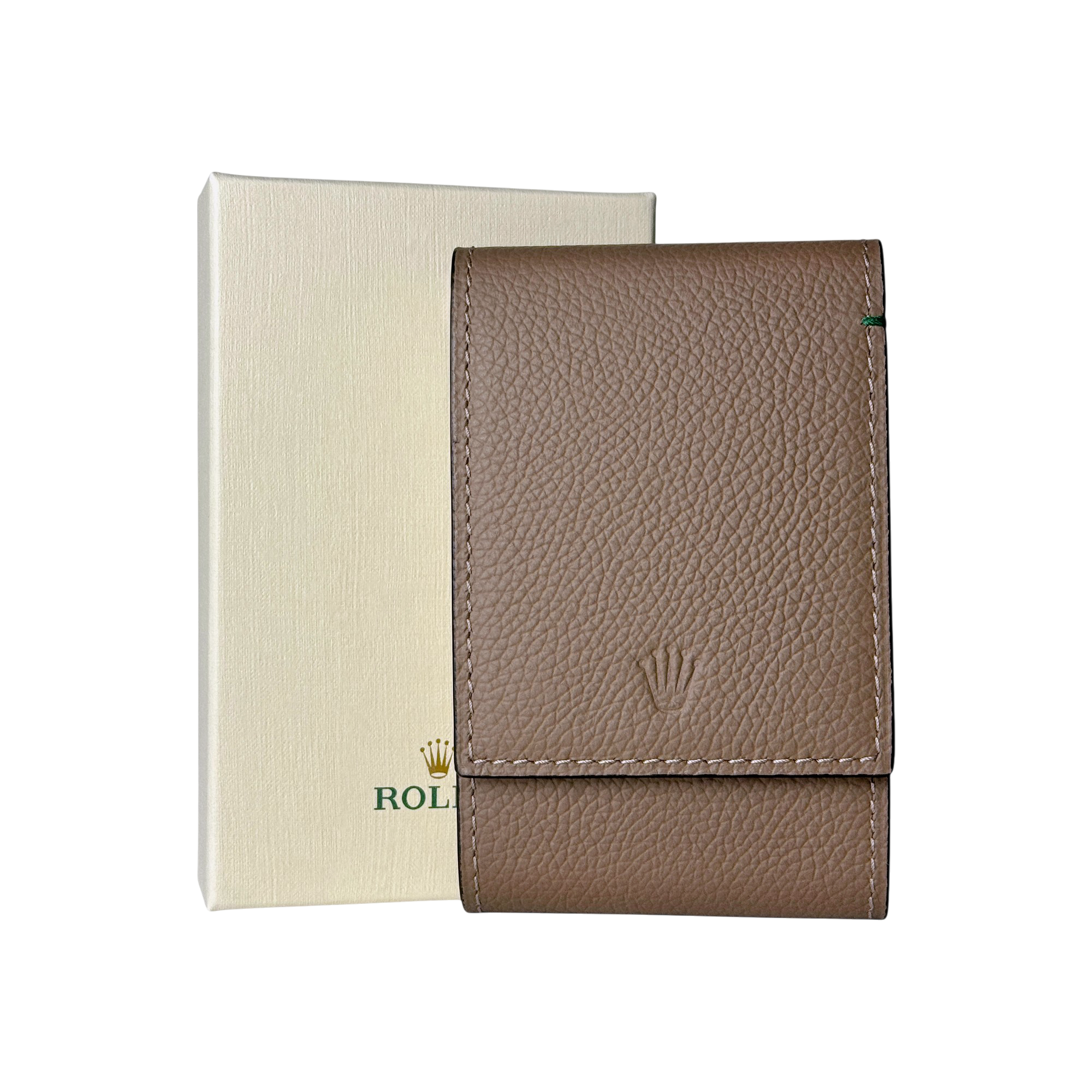 Rolex Uhrenetui Beige mit Umkarton Reiseetui Etui travel pouch