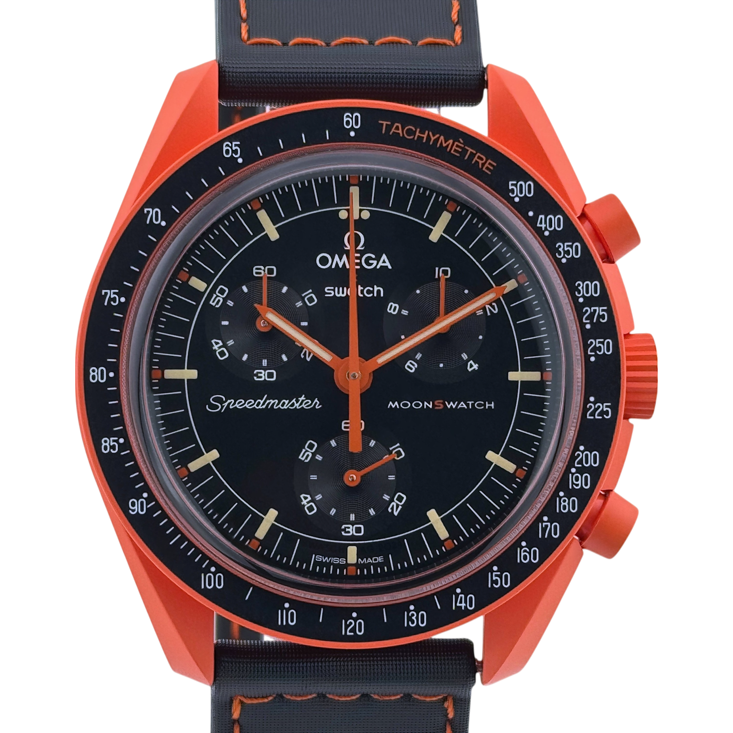 Swatch x Omega MoonSwatch mission on Earth Lava Armbanduhr 42 mm SO33O100
