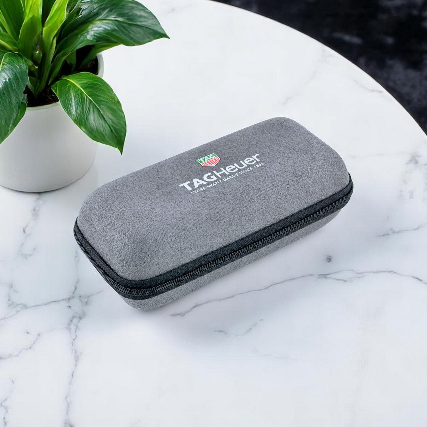 TAG Heuer Uhrenetui Reiseetui Etui Reisebox Grau service travel pouch case gray