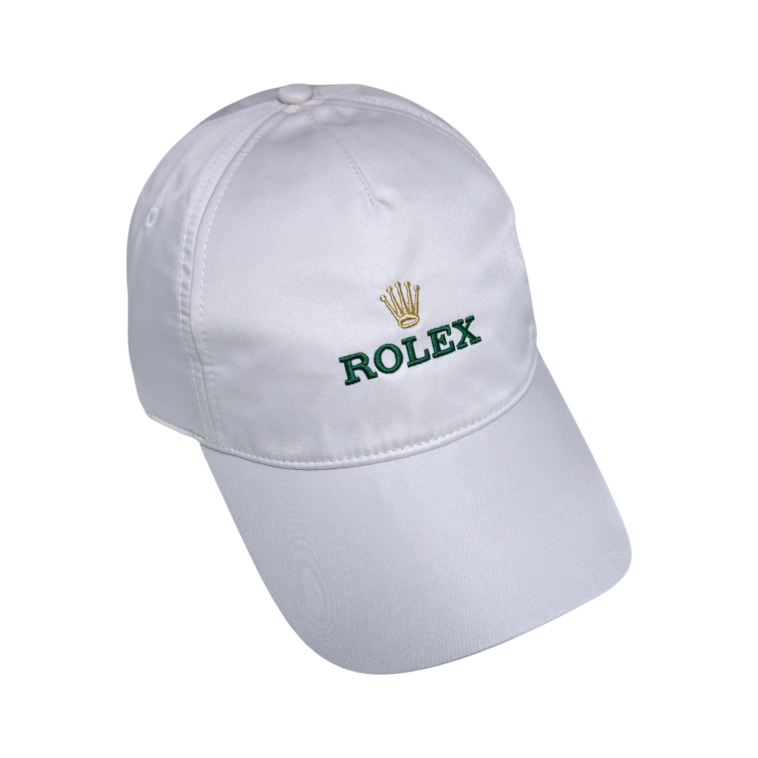Rolex Cap Golf Kappe Mütze Hut Weiß 100 % Polyester baseballhat hat white