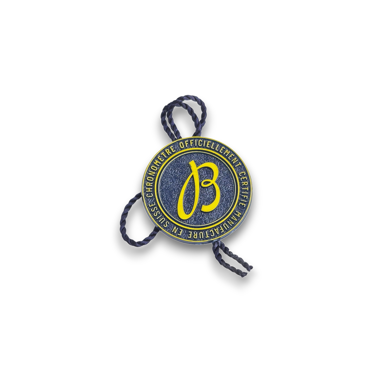 Breitling Chronometer Hang Tag Siegel Anhänger Blau, Gelb