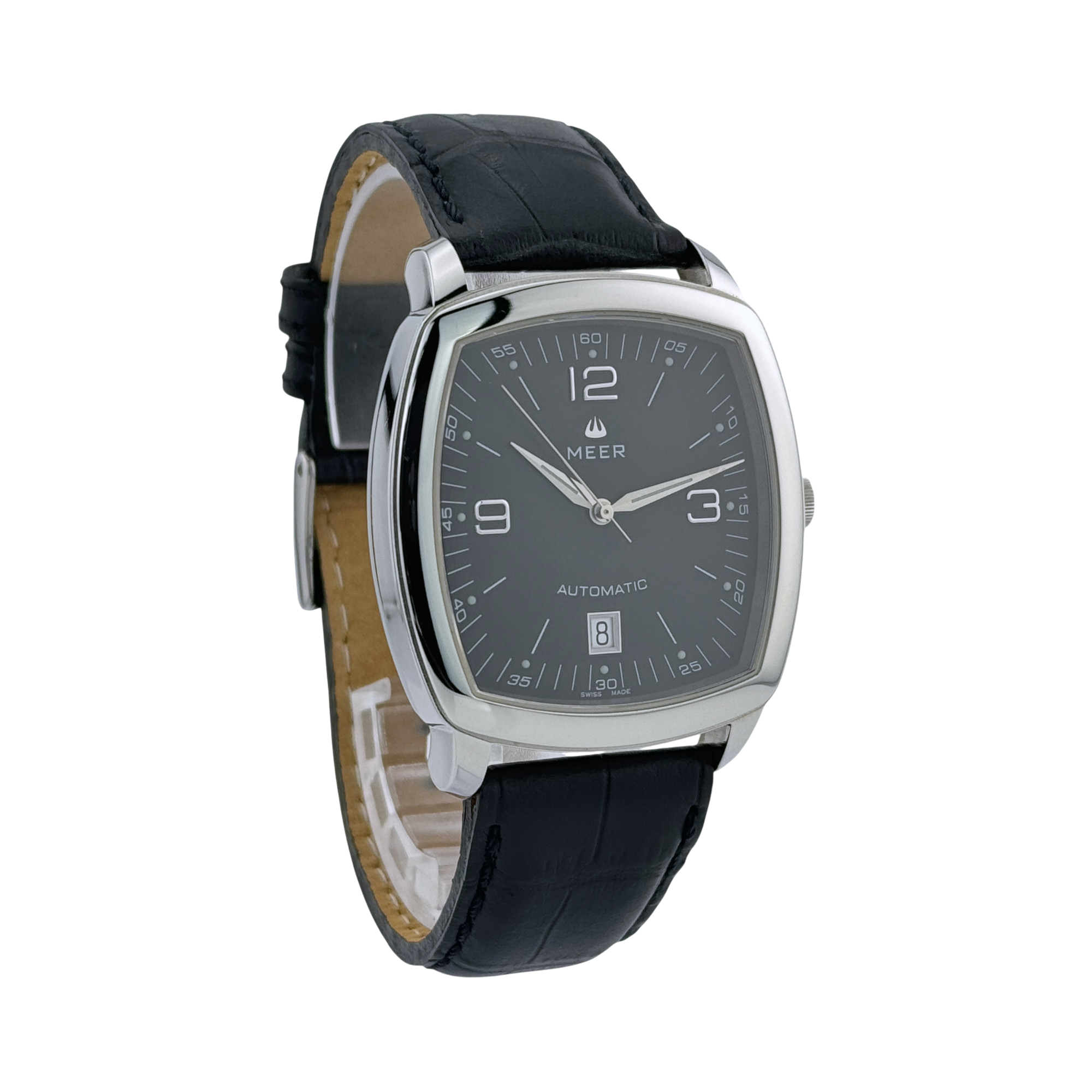 Meer Tarsis Automatik Herrenuhr Uhr Edelstahl Schwarz 38 mm