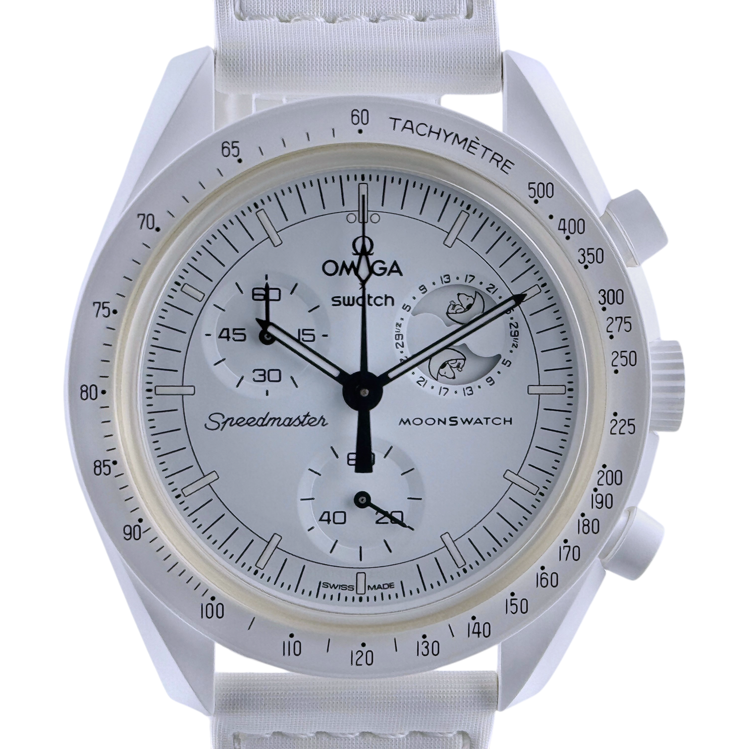 OMEGA X Swatch MoonSwatch Mission to the Moonphase Full Moon 'Snoopy' Ref. SO33W700