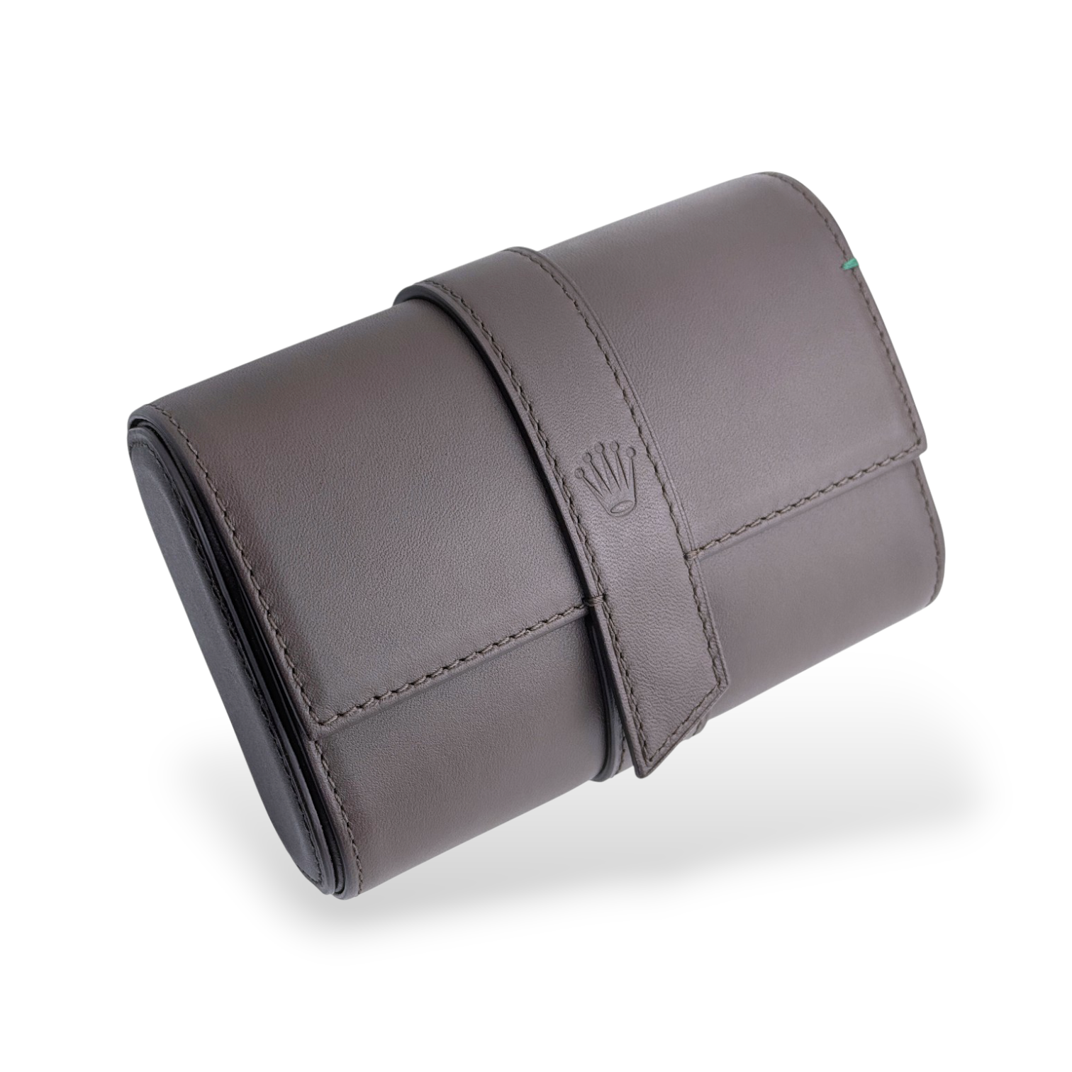 Rolex 2er-Uhrenetui Etui Reiseetui Leder Braun mit Umkarton