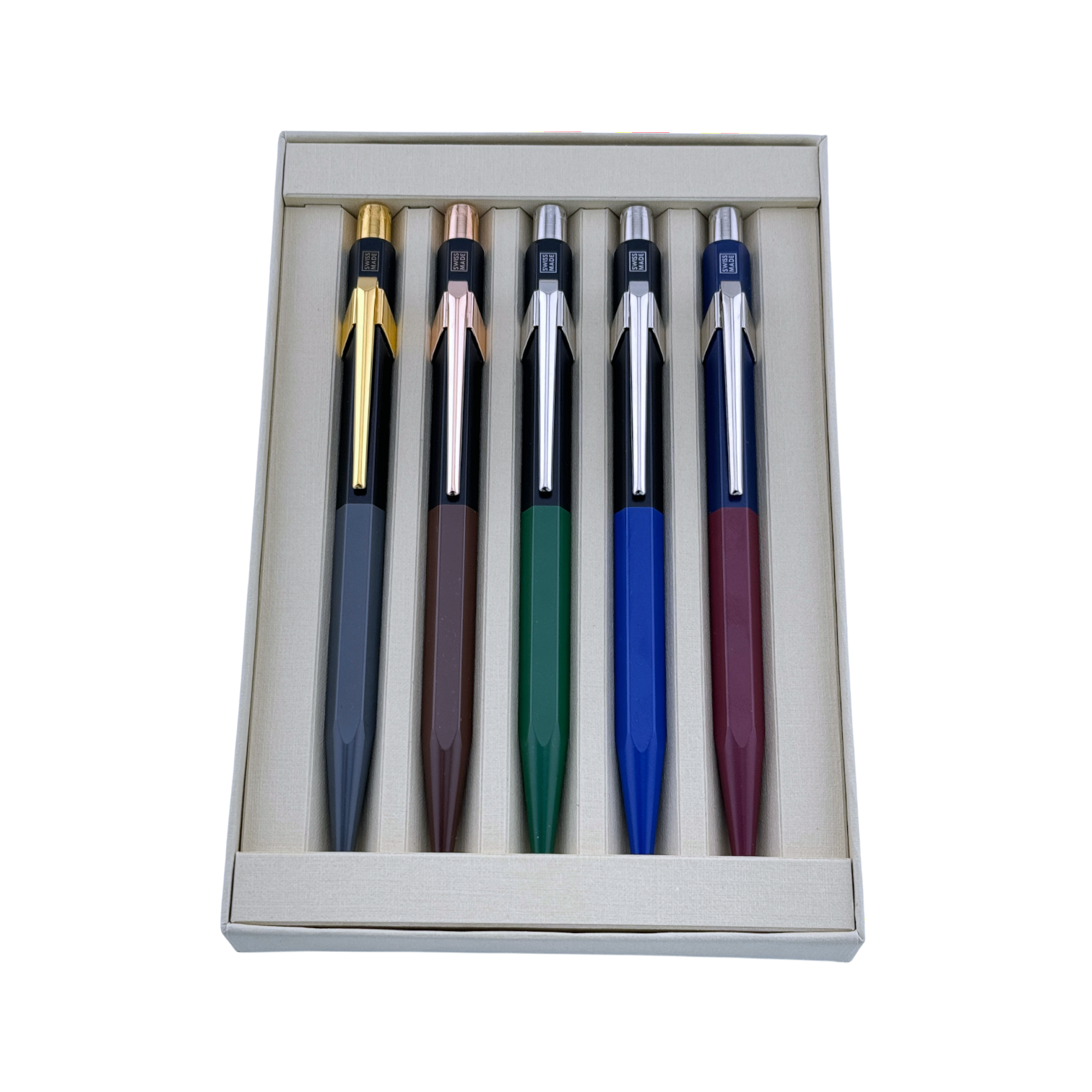 Rolex Caran D'ache 5er Kugelschreiber Set Kuli Stift Schreiber