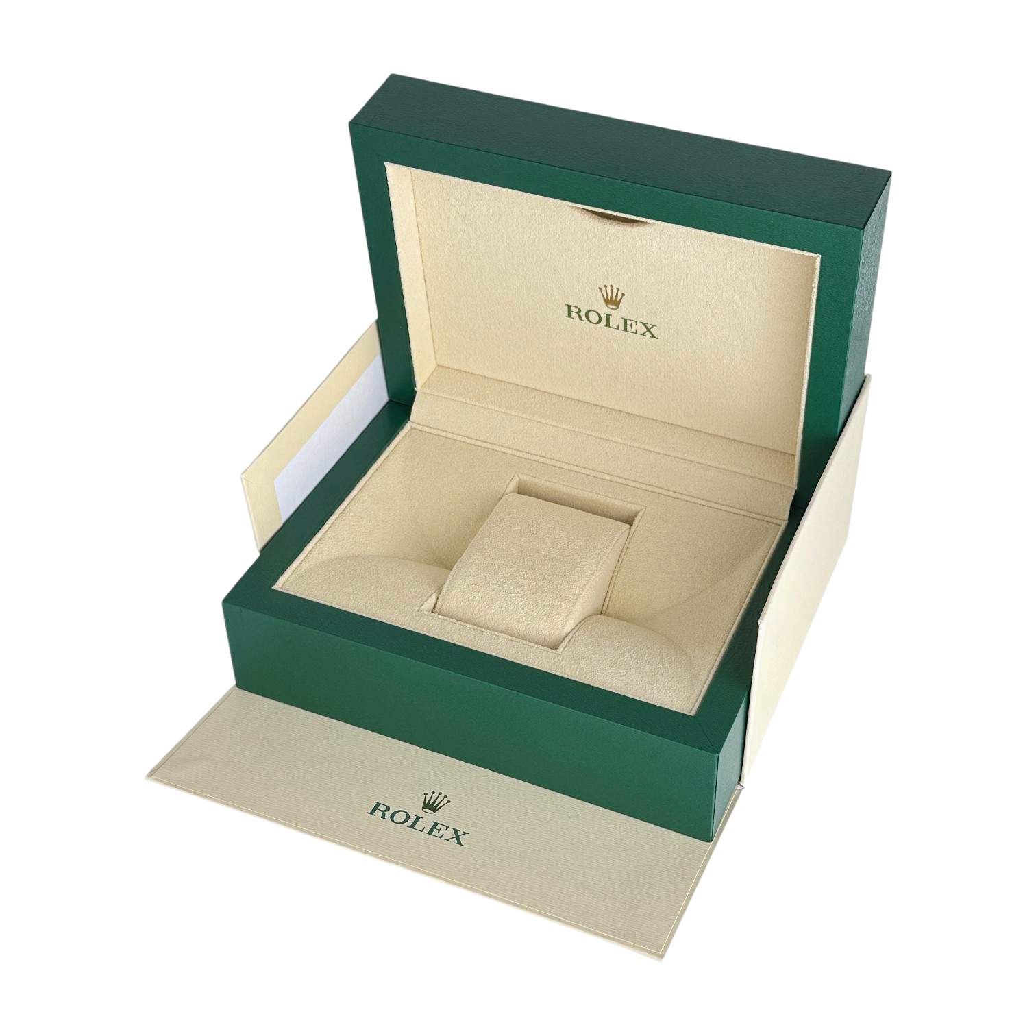 Rolex Oyster M Uhrenbox Box Umkarton Grün Beige watch box green Ref. 39139.