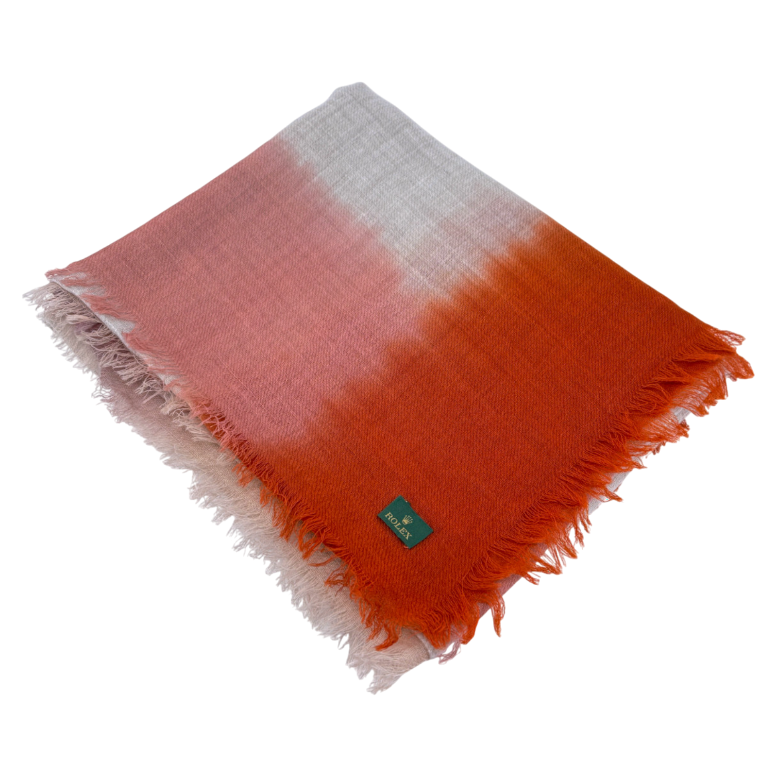 Rolex Schal Tuch Halstuch Orange 100 % Wolle Unisex scarf orange 100 % wool