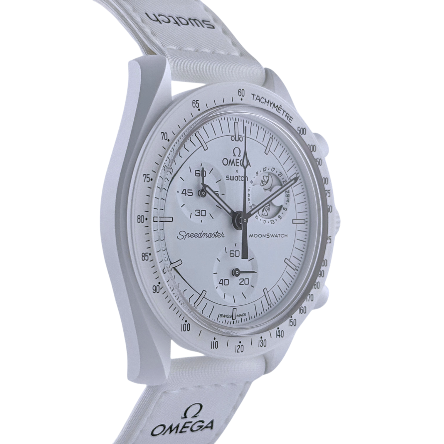 Swatch x Omega MoonSwatch mission to the Moonphase Full Moon 'Snoopy' SO33W700
