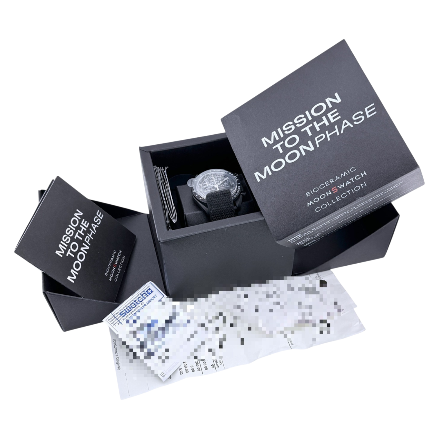 OMEGA X Swatch MoonSwatch Mission to the Moonphase New Moon 'Snoopy' Ref. SO33B700