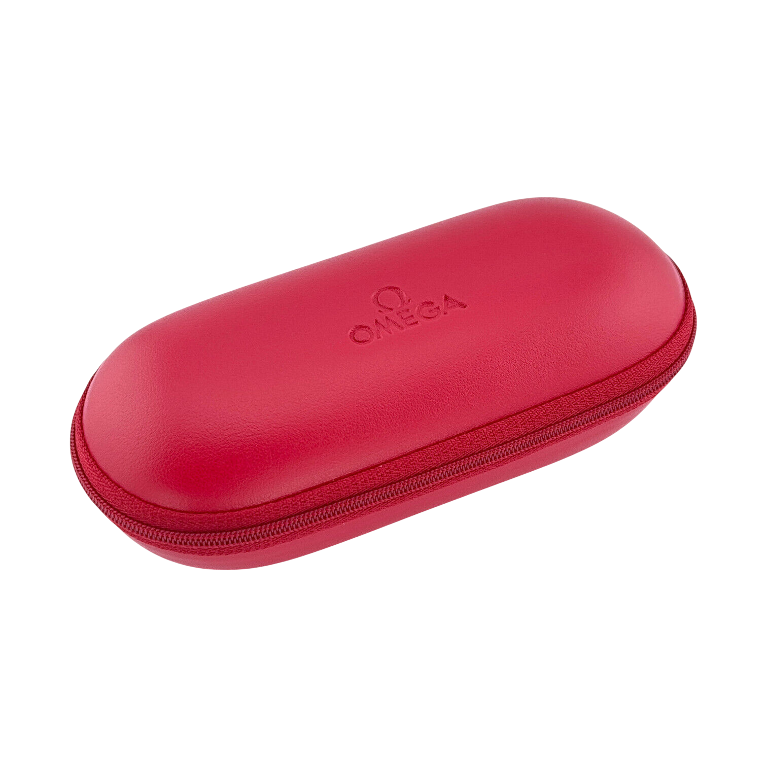 Omega Uhrenetui Etui Reiseetui Reisebox Box Rot service travel case pouch red