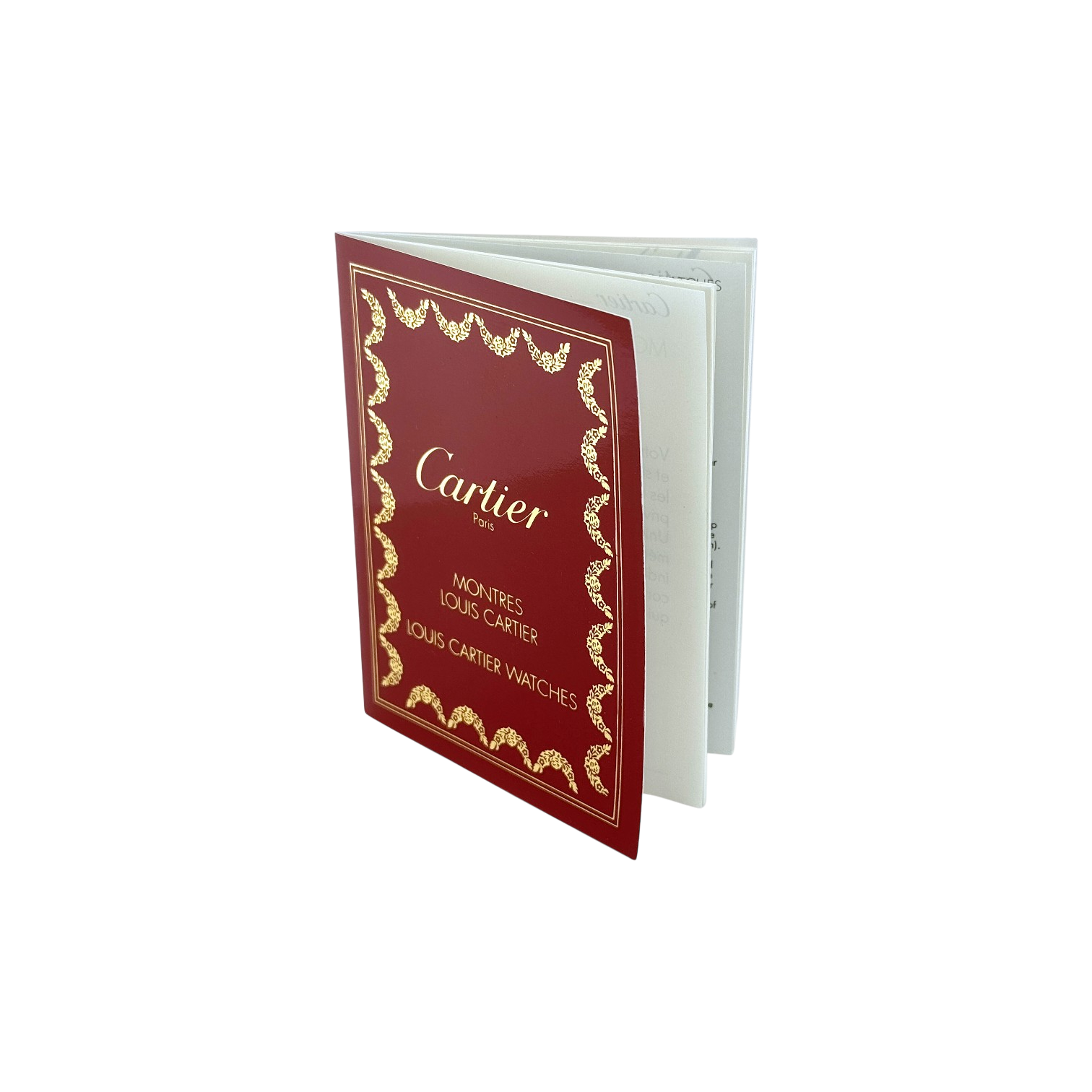 Cartier Bedienungsanleitung Handbuch Booklet Mehrsprachig mit Mäppchen manual