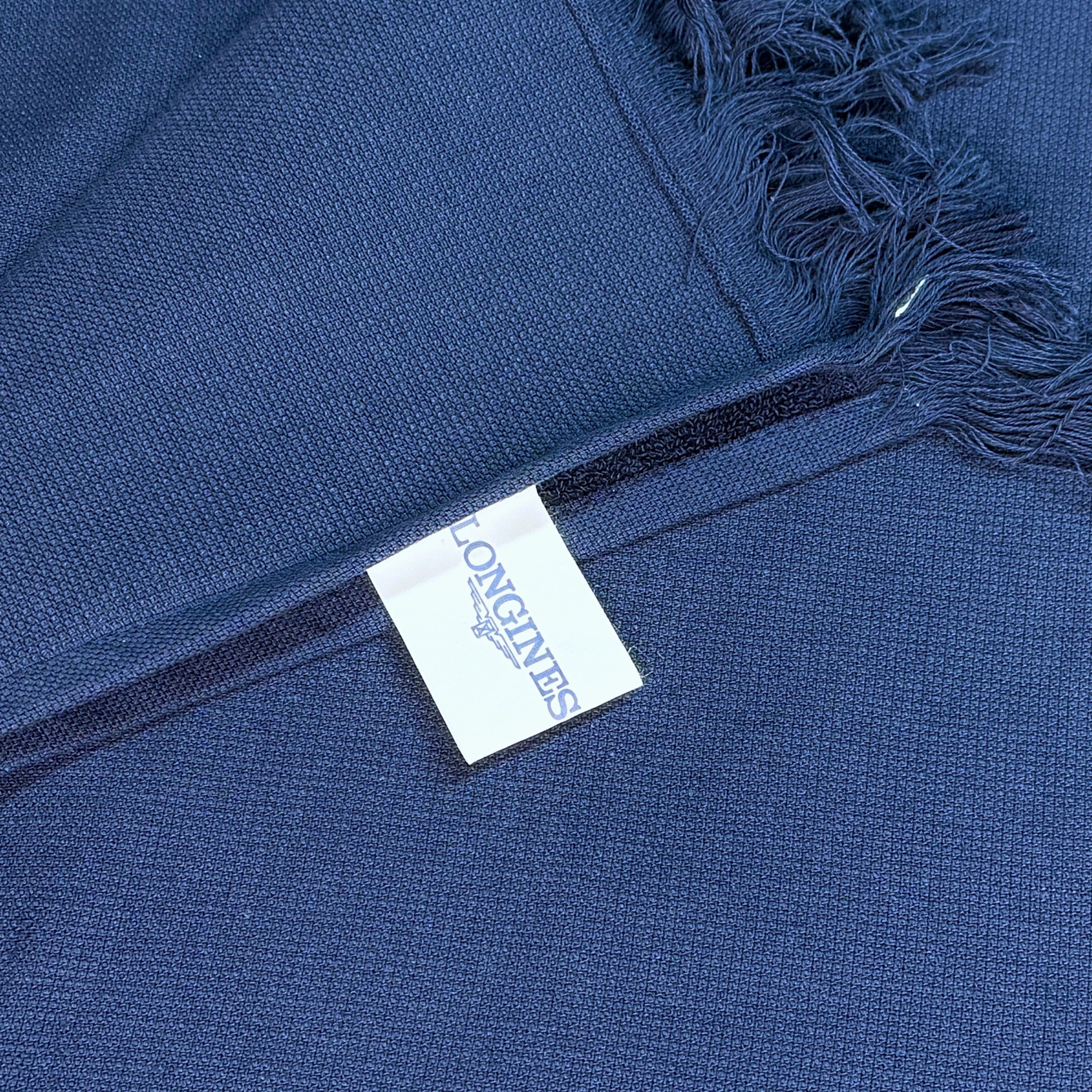 Longines Handtuch Tuch Badetuch Strandtuch 100 % Baumwolle Blau beach towel blue