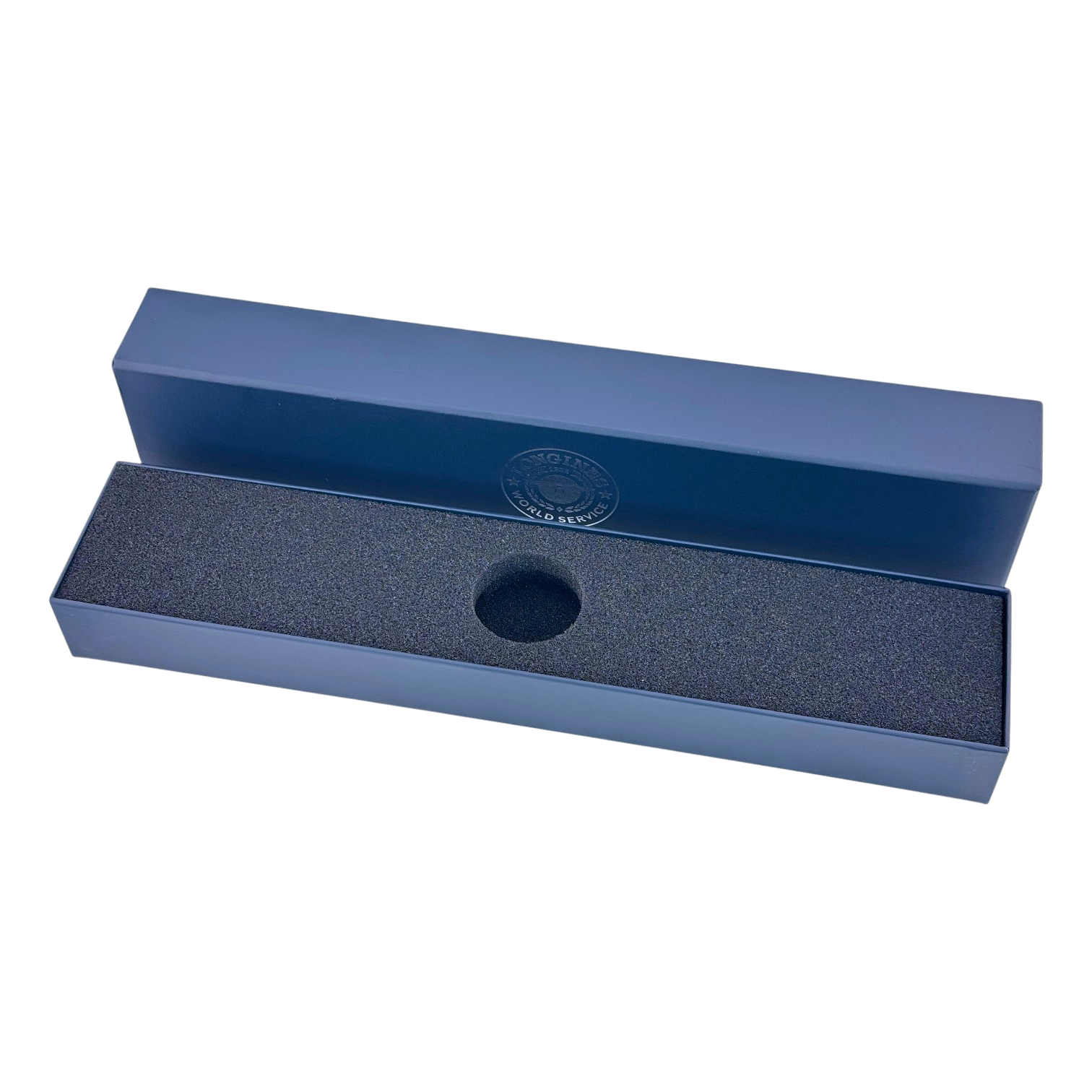 Longines Uhrenetui Reiseetui Etui Reisebox Box Blau service travel case pouch