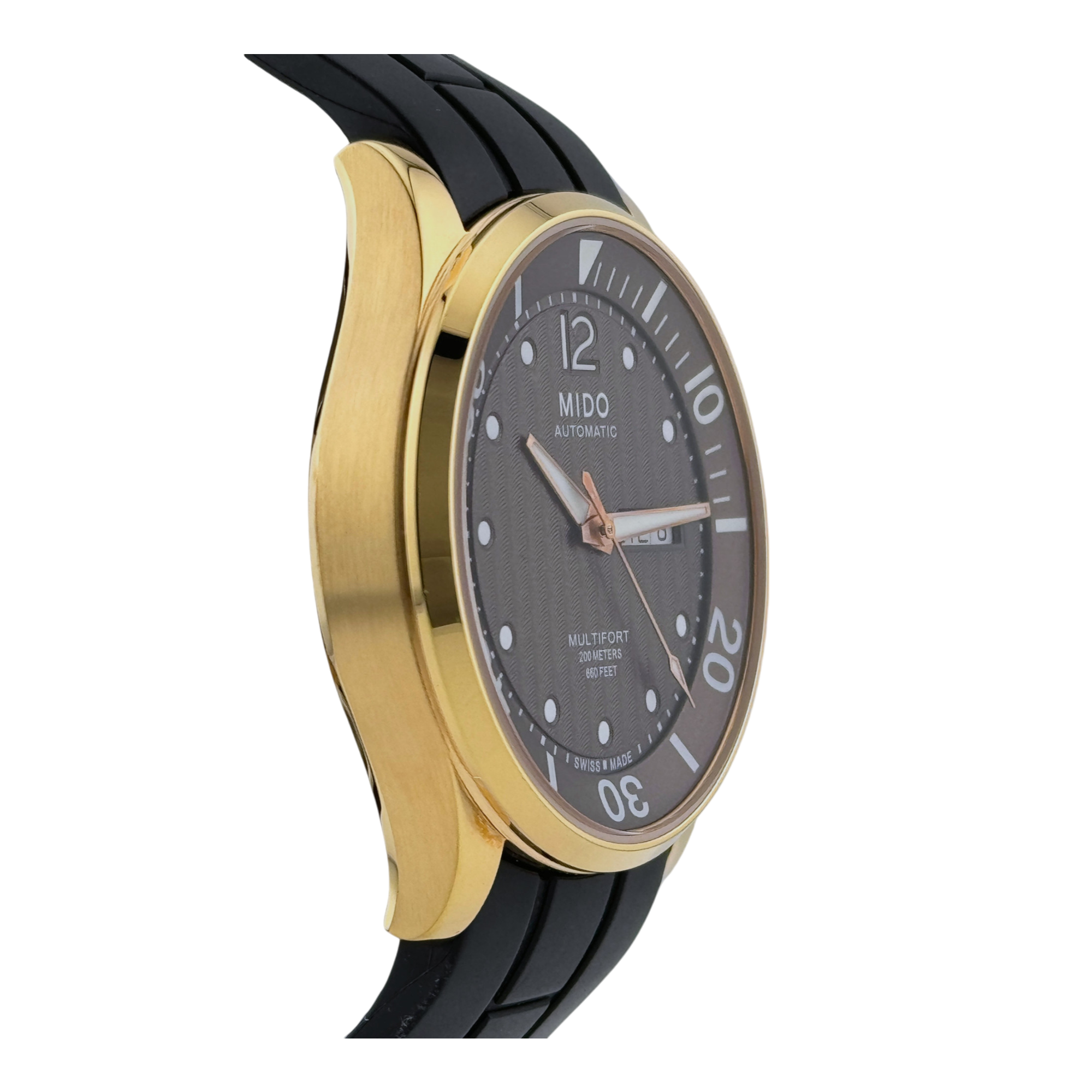 Mido Multifort 42 mm Herrenuhr Uhr Automatik Edelstahl Gold watch Ref. M005930 A