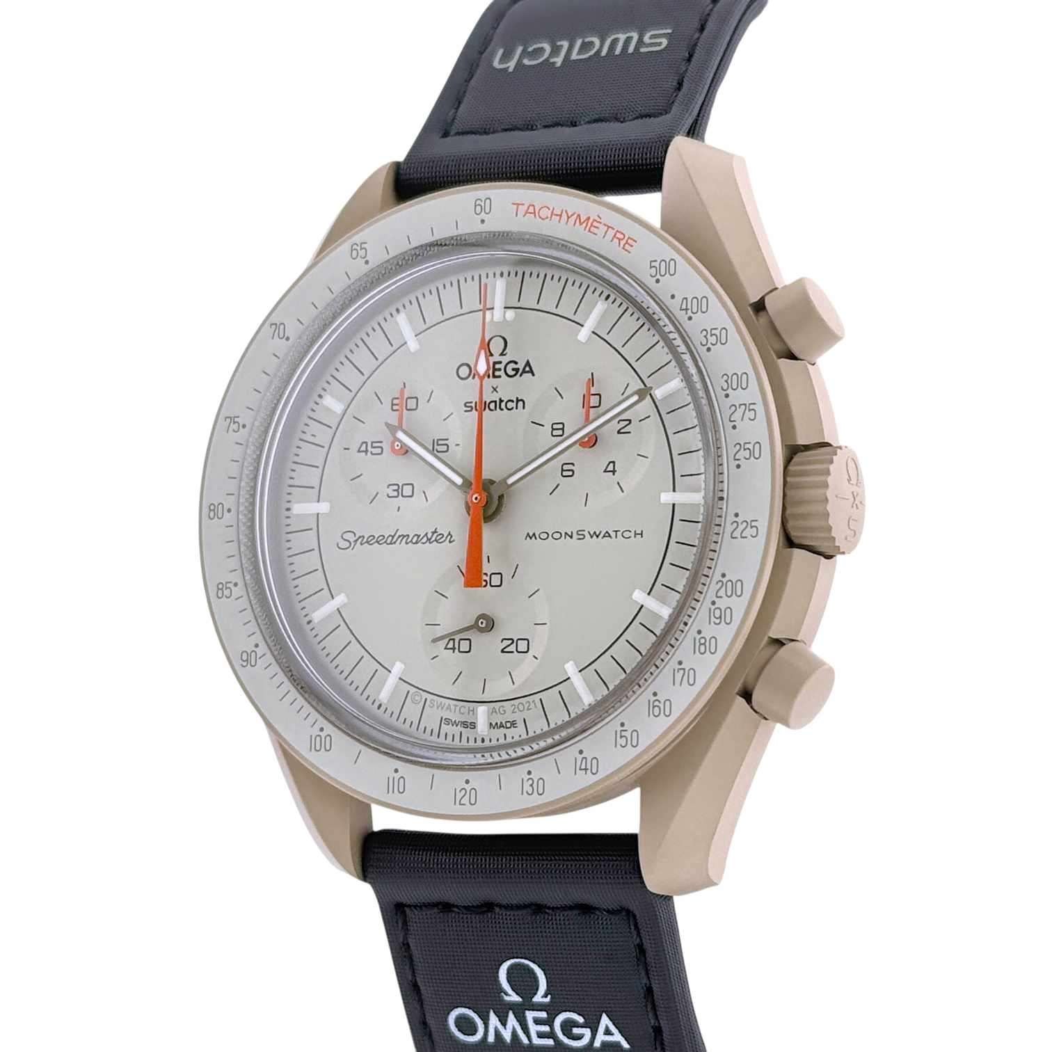 OMEGA X Swatch MoonSwatch Mission to Jupiter Armbanduhr 42 mm SO33C100