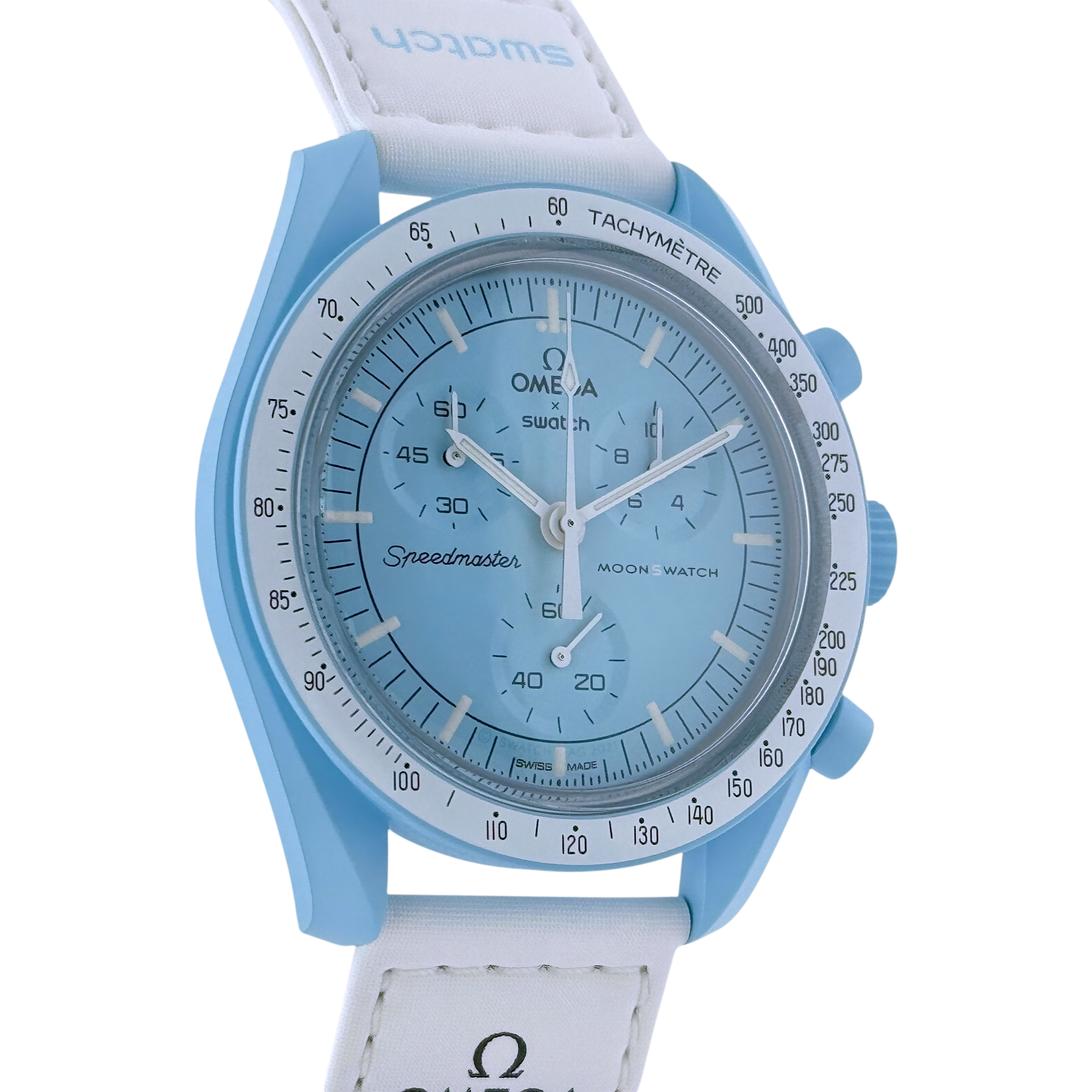 OMEGA X Swatch MoonSwatch Mission to Uranus Armbanduhr 42 mm Ref. SO33L100