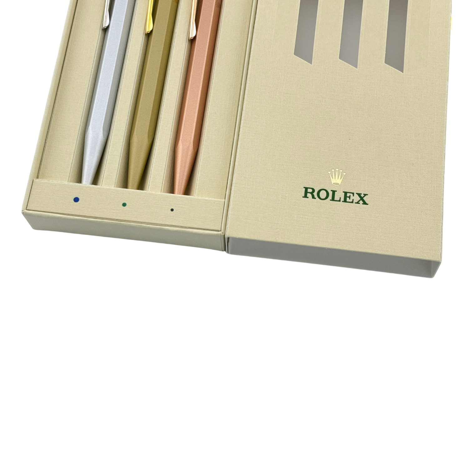 Rolex Caran D'ache Kugelschreiber Set Kuli Stift Schreiber ballpoint ben
