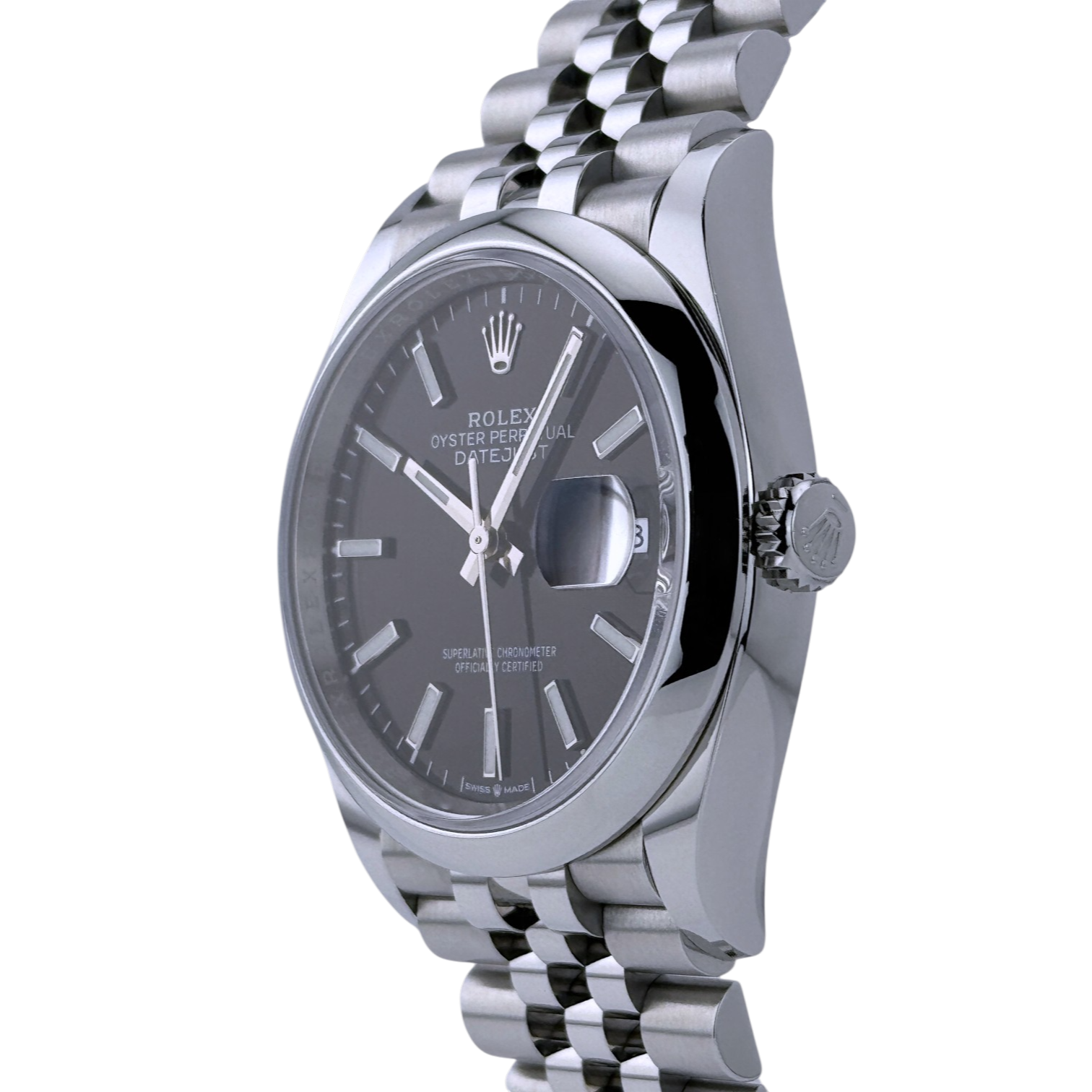 Rolex Oyster Datejust 36 Jubilee Herrenuhr Automatik Schwarz black dial 126200