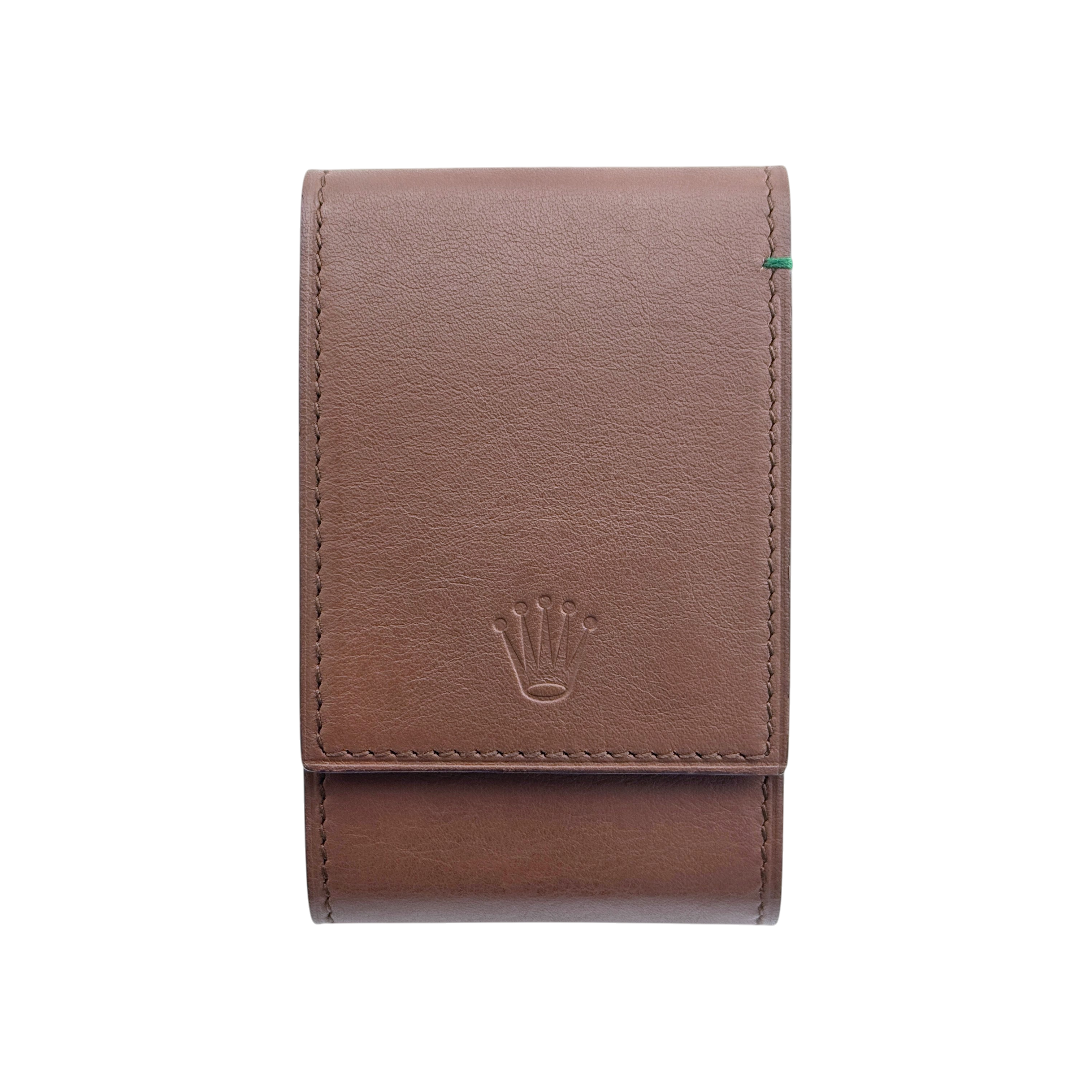 Rolex Uhrenetui Braun mit Umkarton Etui Reiseetui Reisebox