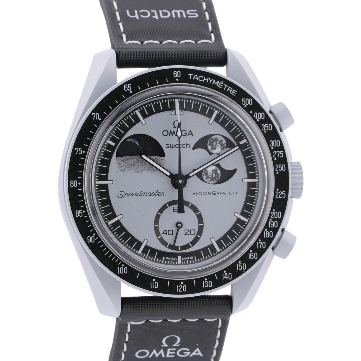 Swatch X Omega MoonSwatch Mission to Earthphase Armbanduhr 42 mm SO33M700