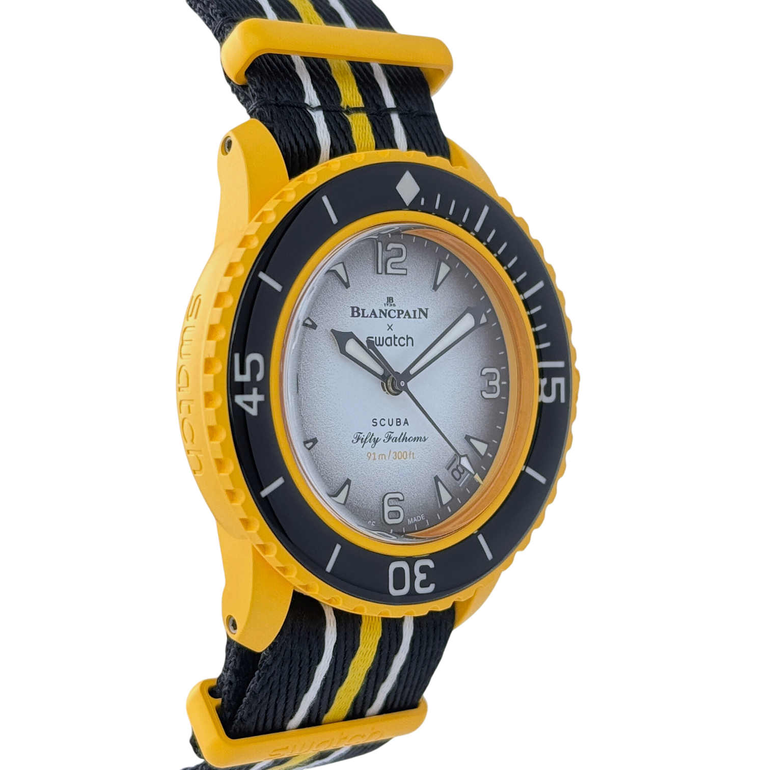Swatch x Blancpain Scuba Fifty Fathoms Pacific Ocean Armbanduhr SO35P100C