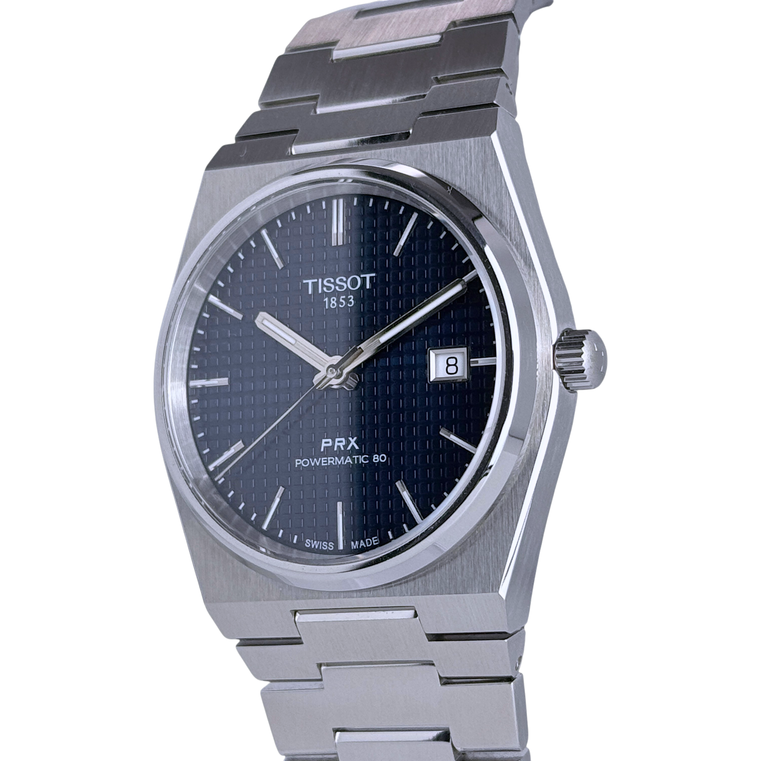 Tissot PRX Powermatic 80 40mm Armbanduhr Automatik Edelstahl Blau T1374071104100