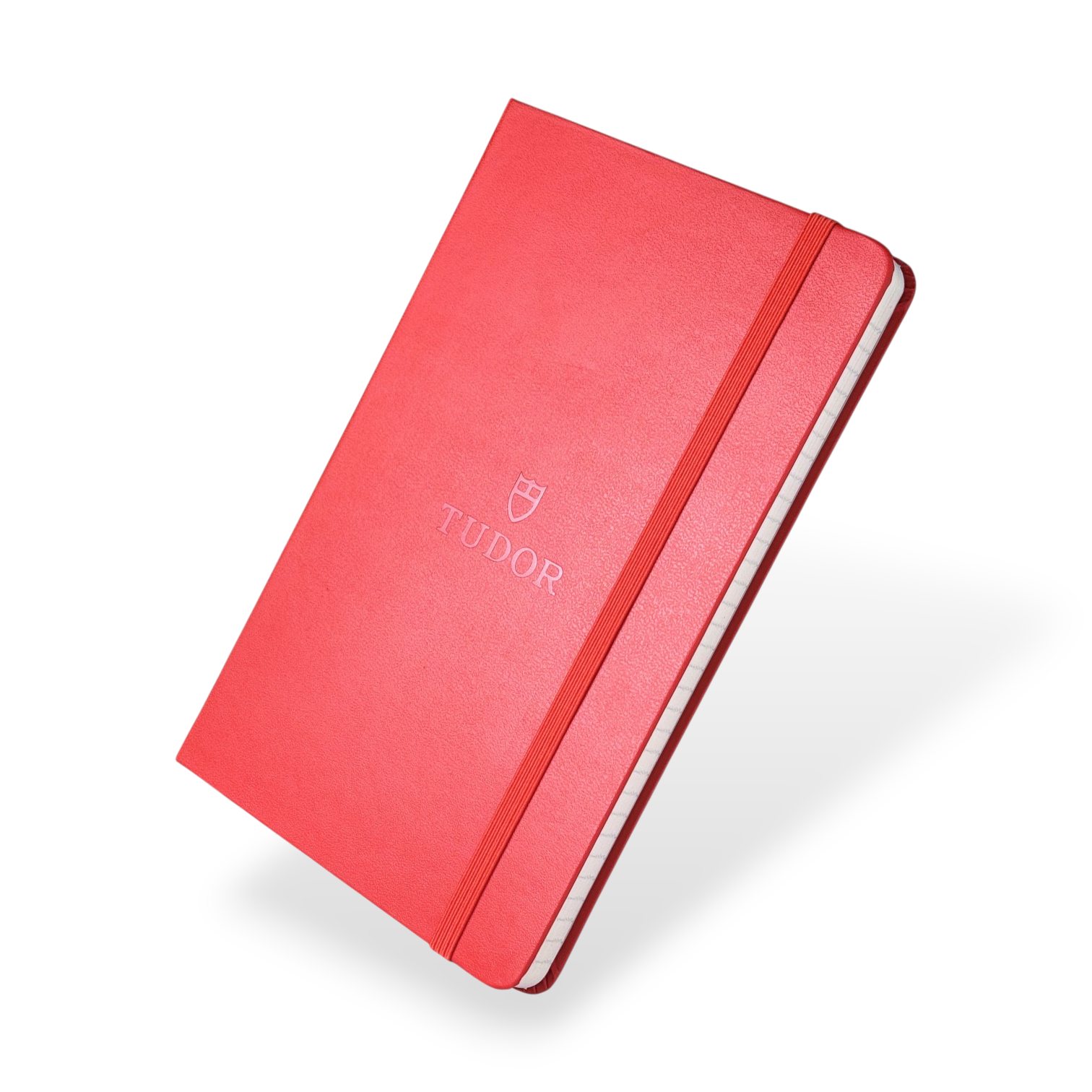Tudor Notizbuch Schreibheft Journal Rot mit Hardcover