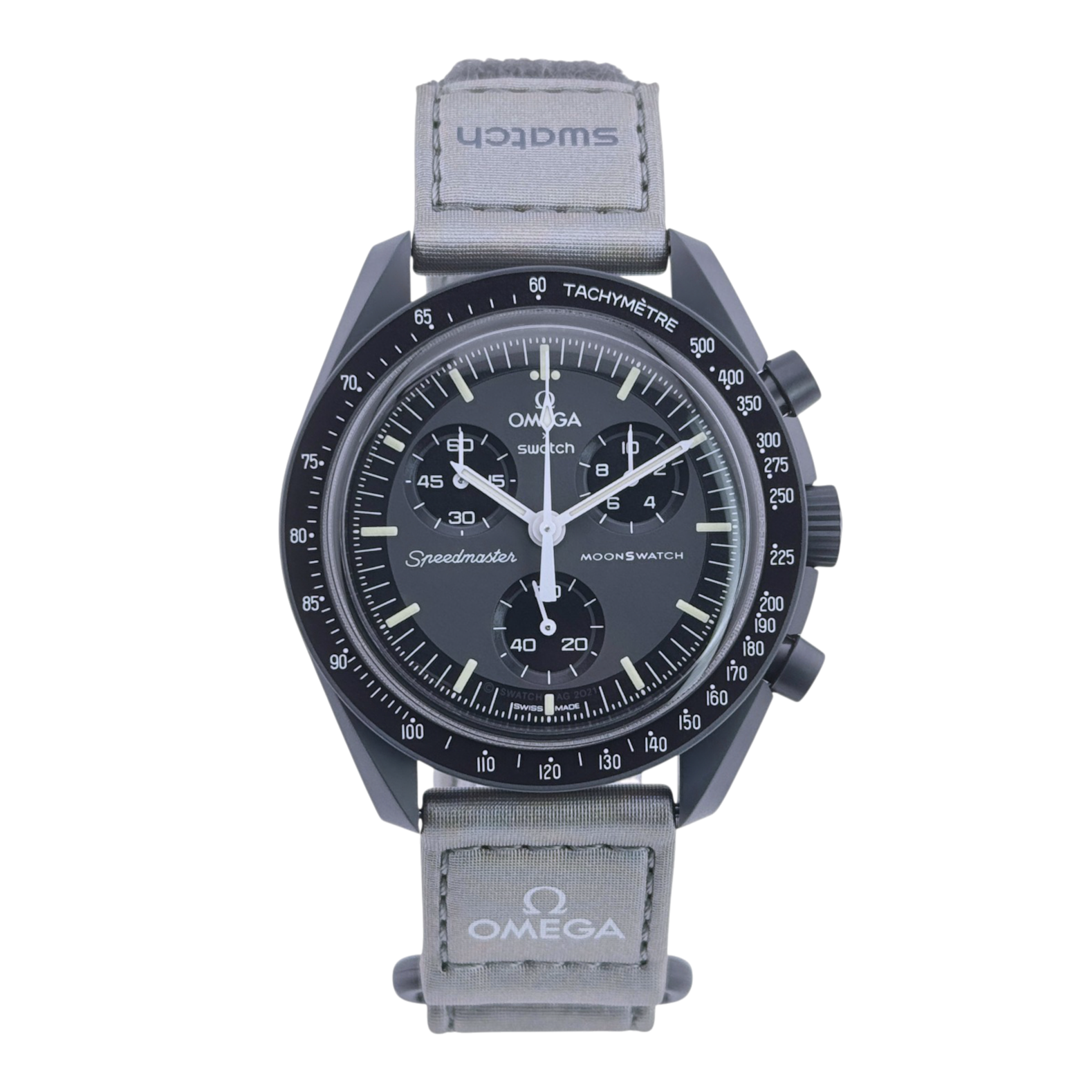Swatch x Omega MoonSwatch Mission to Mercury Armbanduhr 42 mm Ref. SO33A100