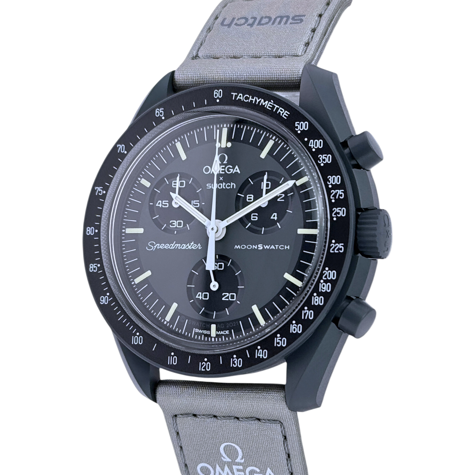 Swatch x Omega MoonSwatch Mission to Mercury Armbanduhr 42 mm Ref. SO33A100