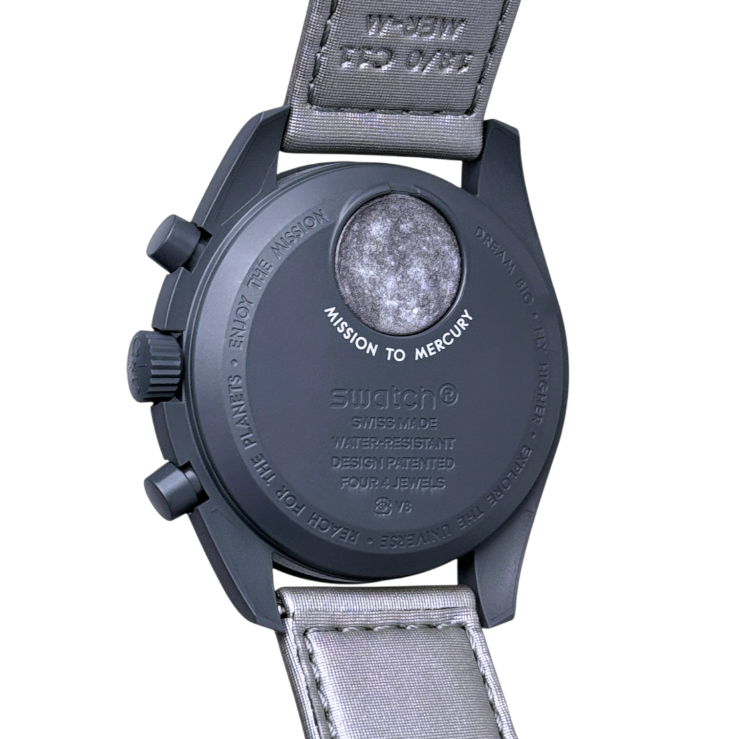 Swatch x Omega MoonSwatch Mission to Mercury Armbanduhr 42 mm Ref. SO33A100