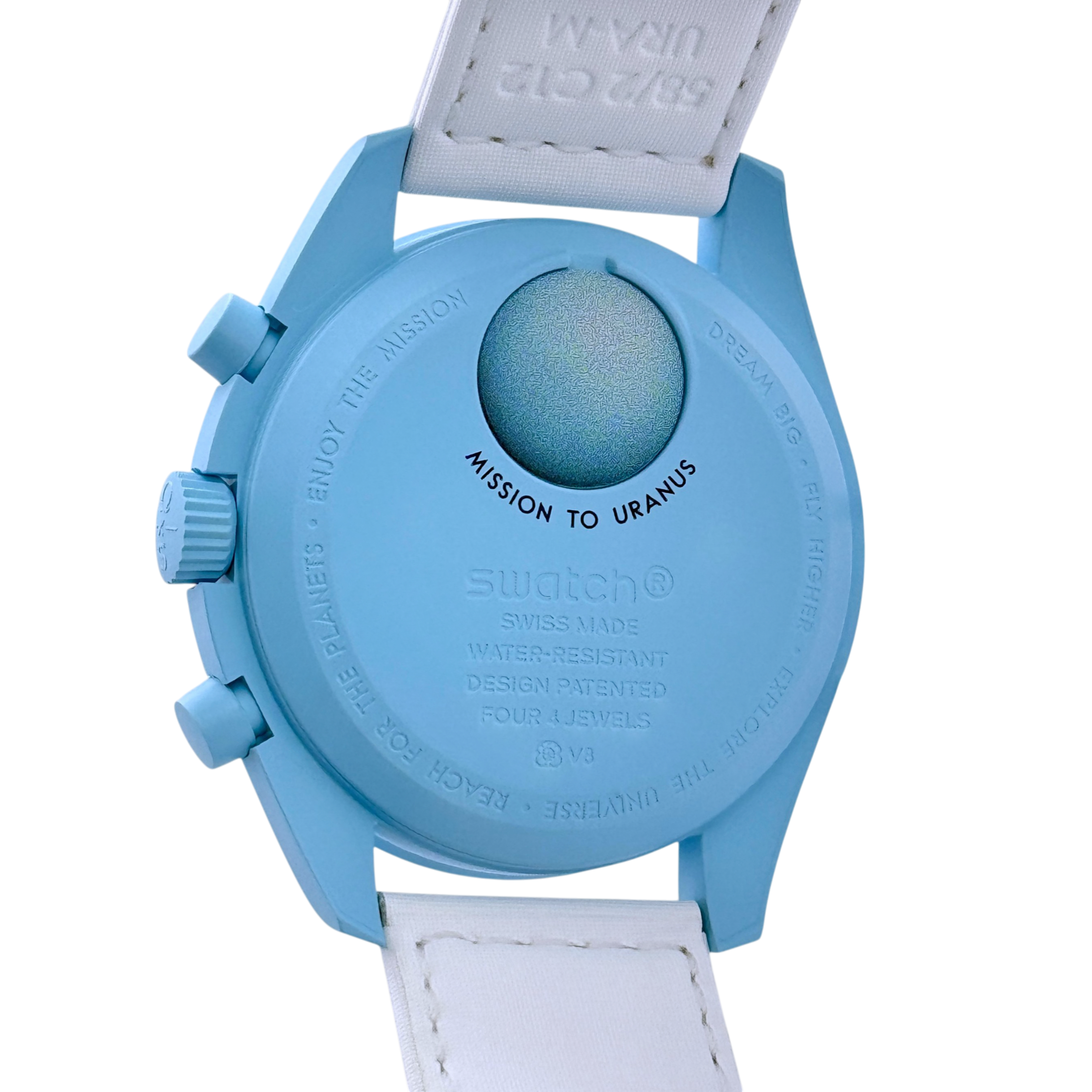 OMEGA X Swatch MoonSwatch Mission to Uranus Armbanduhr 42 mm Ref. SO33L100