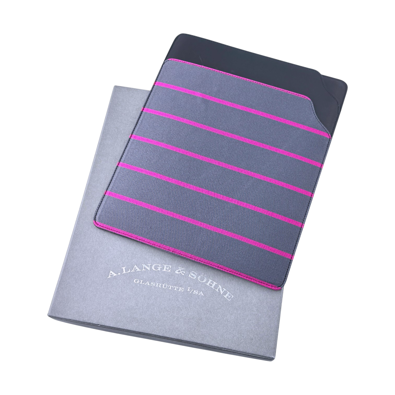 A. Lange & Söhne Tablet Tasche Hülle Grau, Pink tablet case cover made in Italy