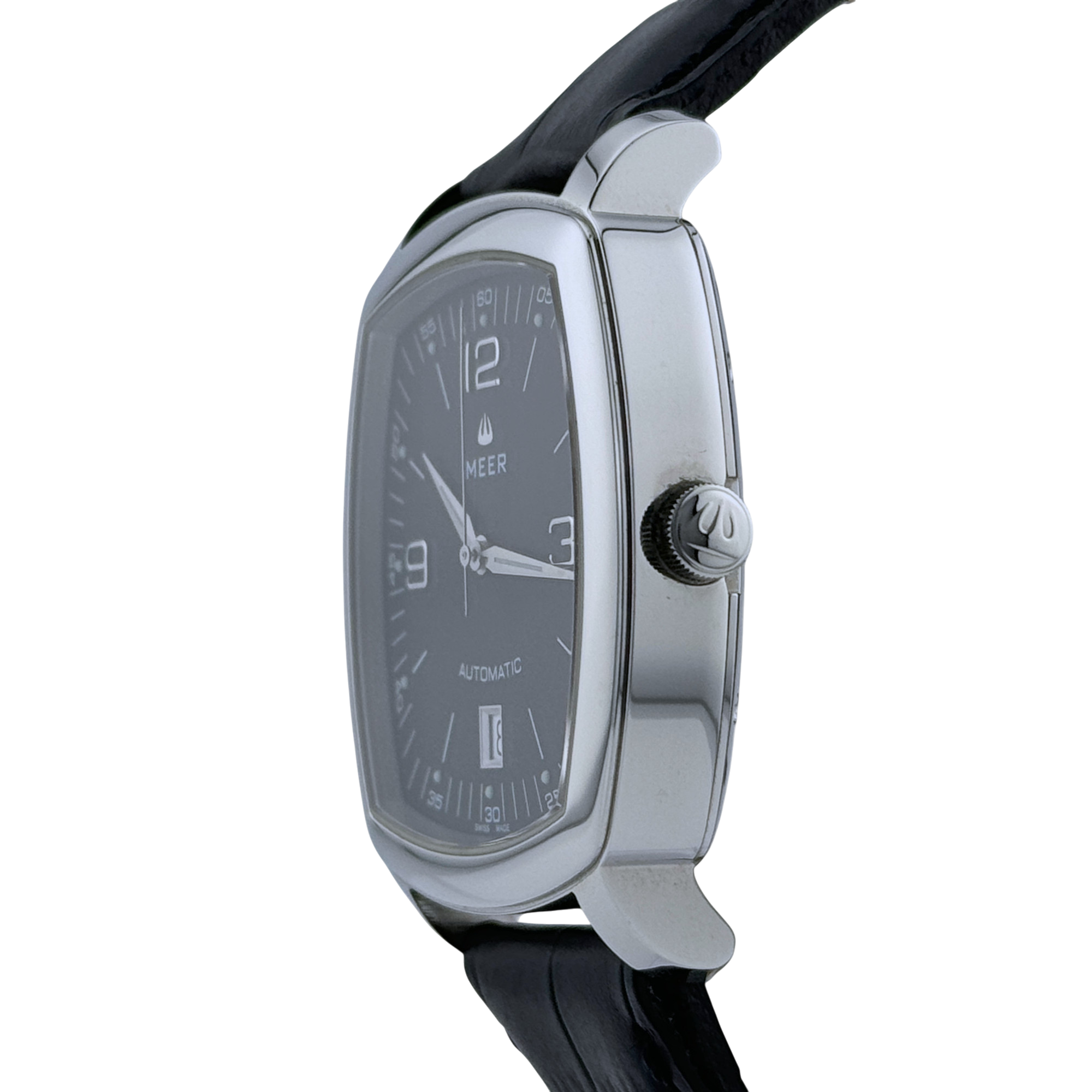 Meer Tarsis Automatik Herrenuhr Uhr Edelstahl Schwarz 38 mm