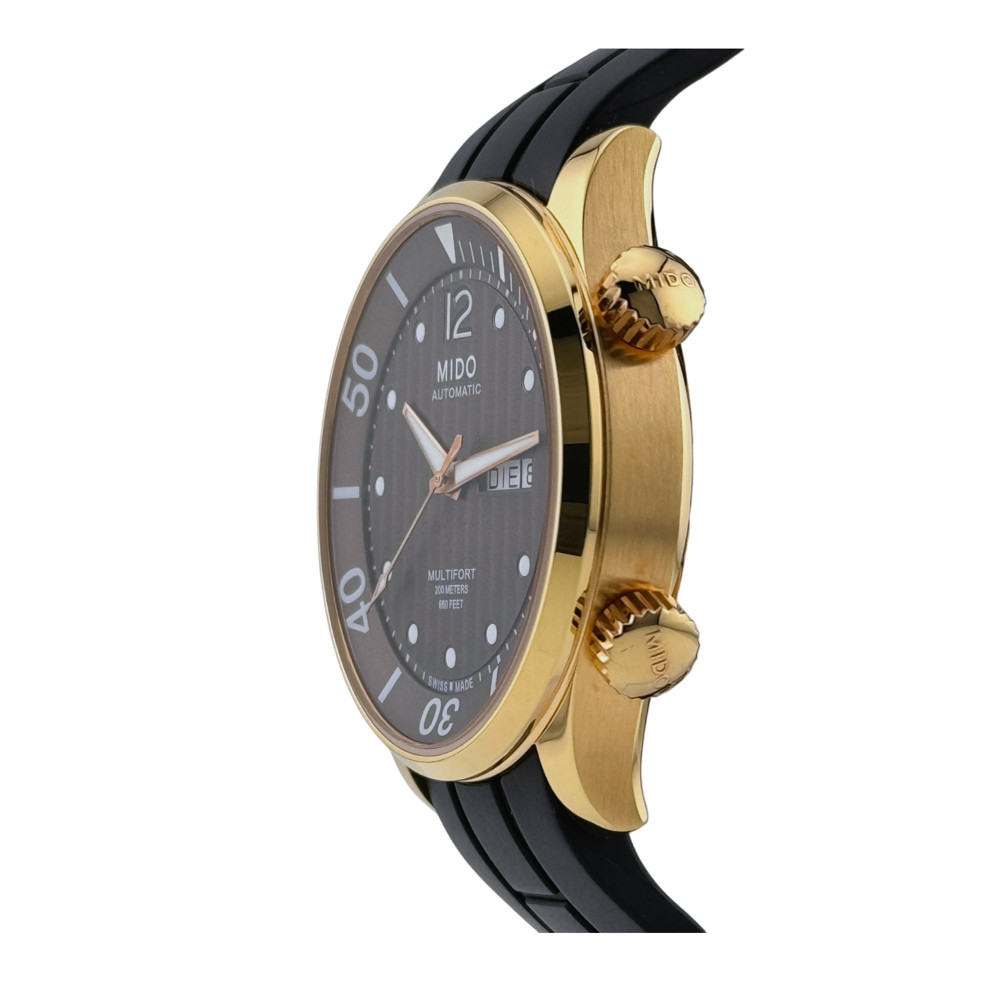 Mido Multifort 42 mm Herrenuhr Uhr Automatik Edelstahl Gold watch Ref. M005930 A